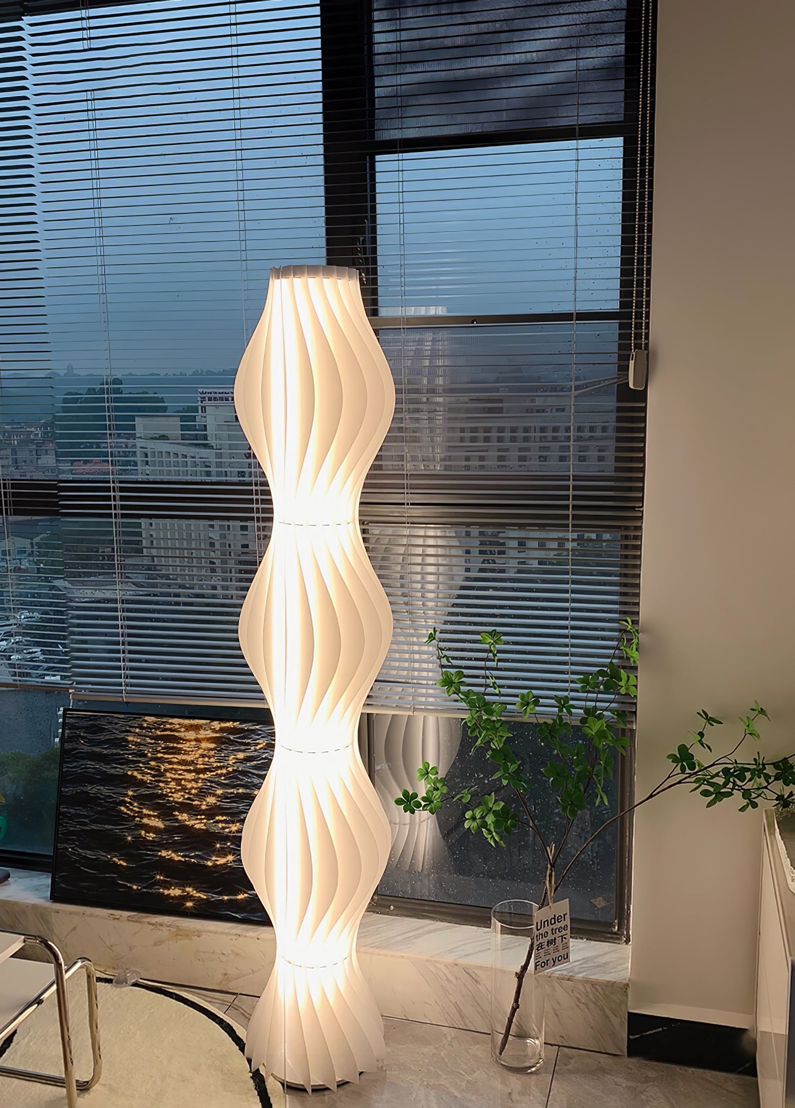 Dotha Contemporary Floor Lamp-Neutral Decor