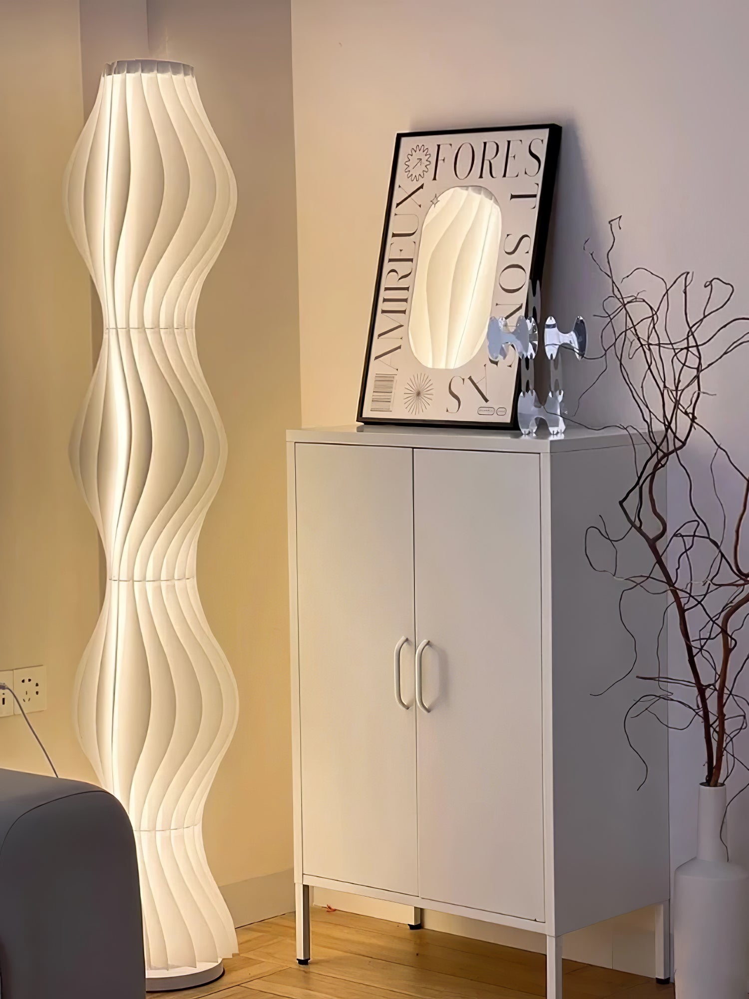 Dotha Contemporary Floor Lamp-Neutral Decor