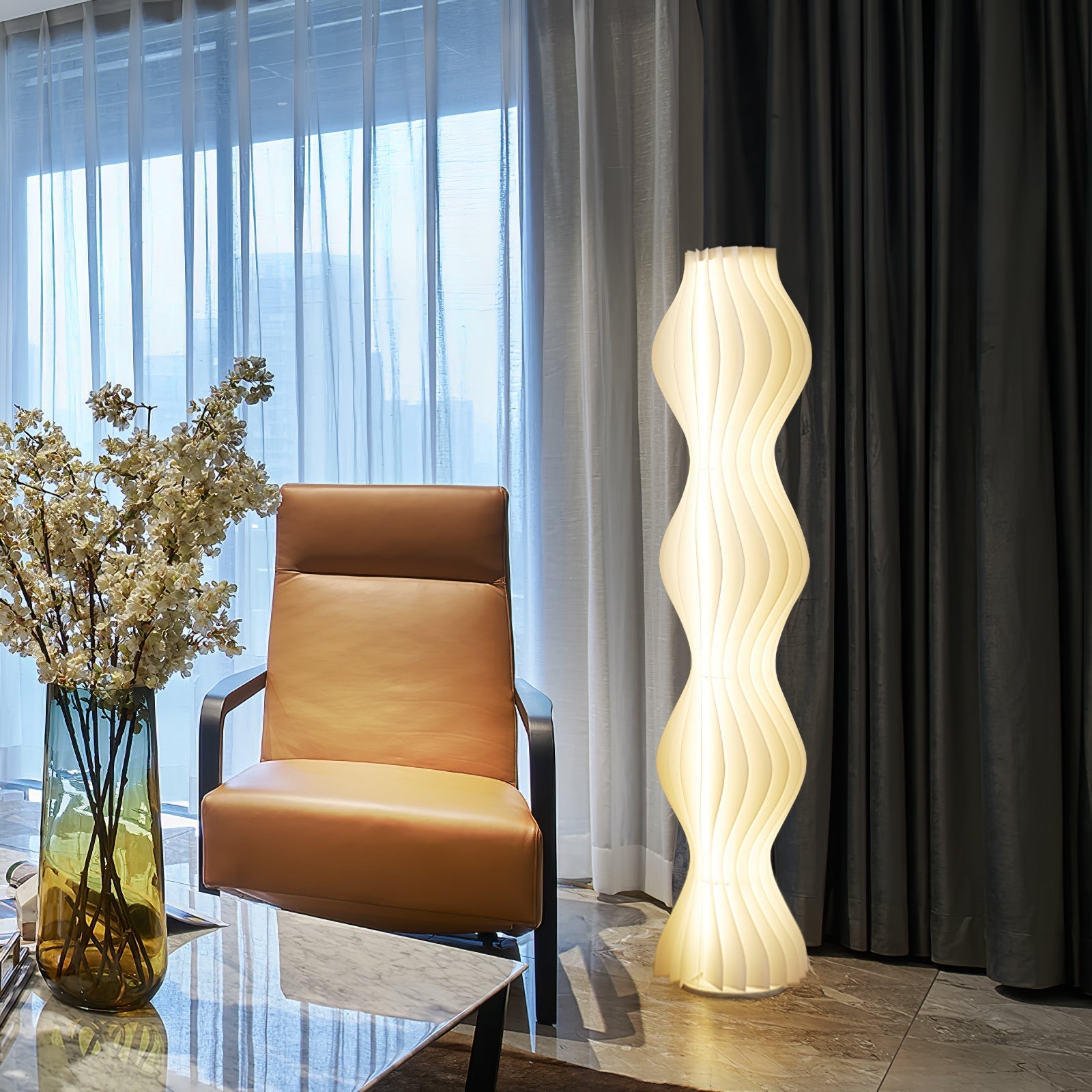 Dotha Contemporary Floor Lamp-Neutral Decor