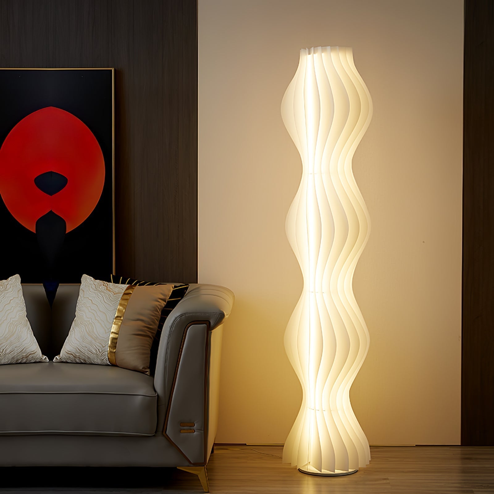 Dotha Contemporary Floor Lamp-Neutral Decor