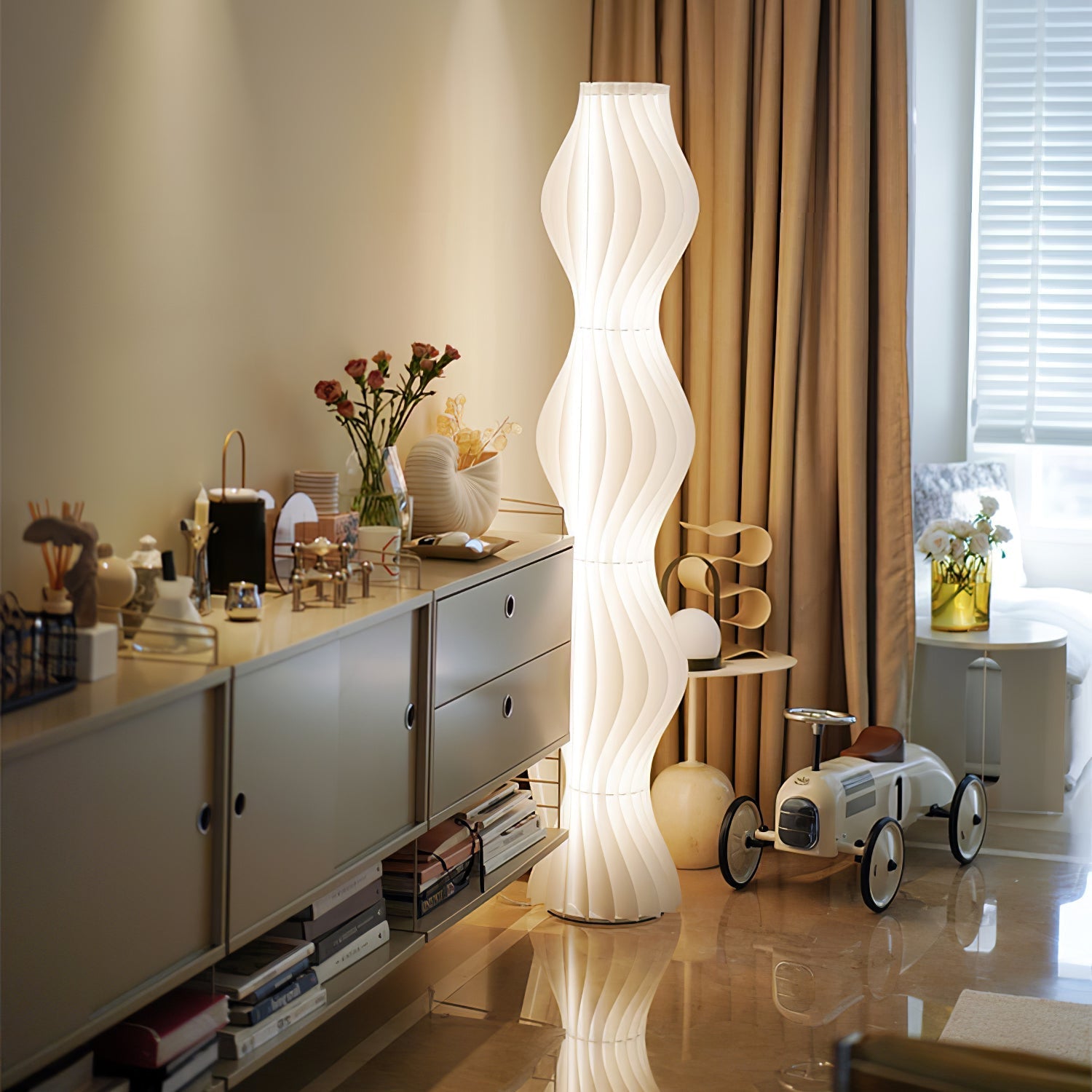 Dotha Contemporary Floor Lamp-Neutral Decor