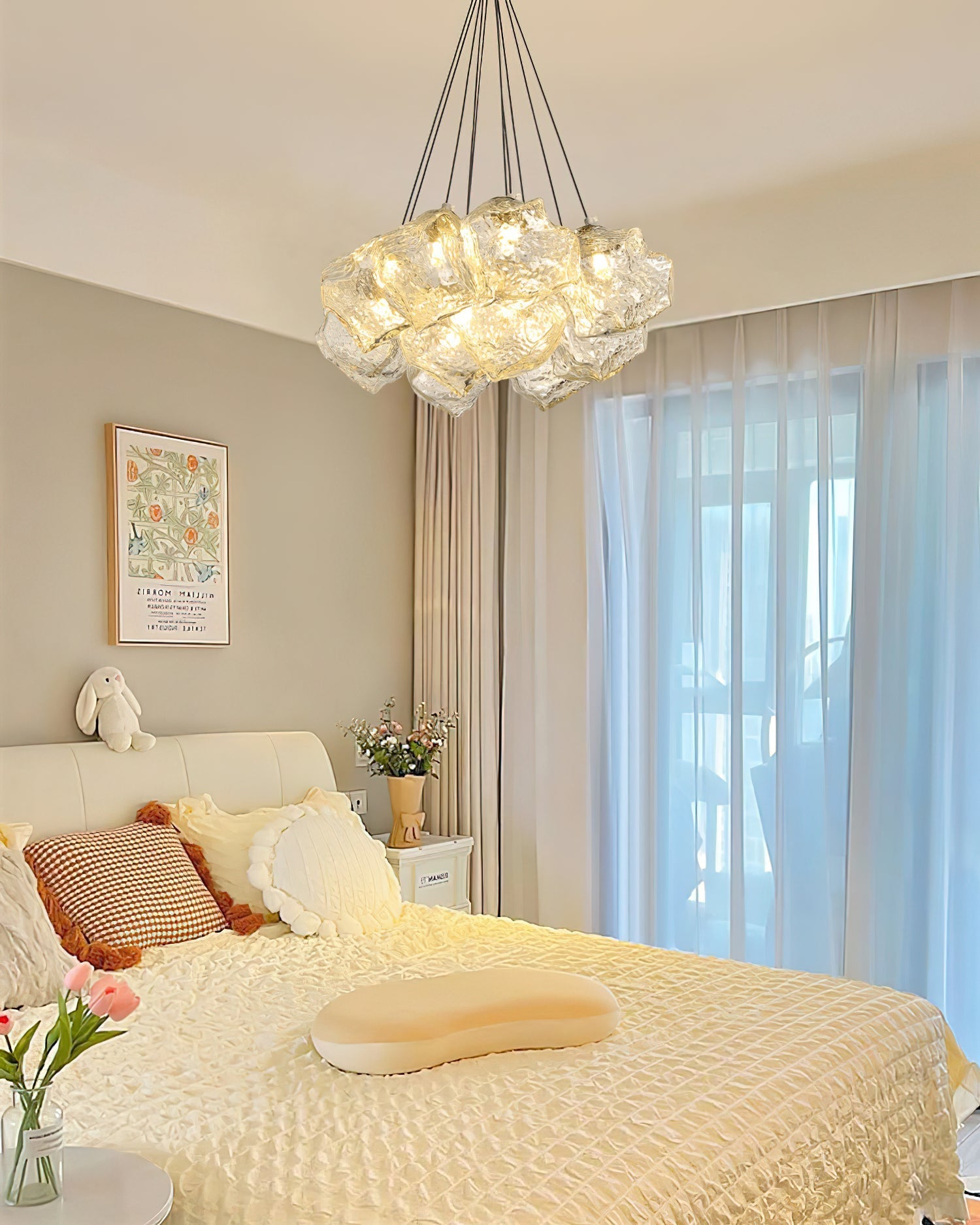 Aurora Chandelier Ice Sparkling-Neutral Decor