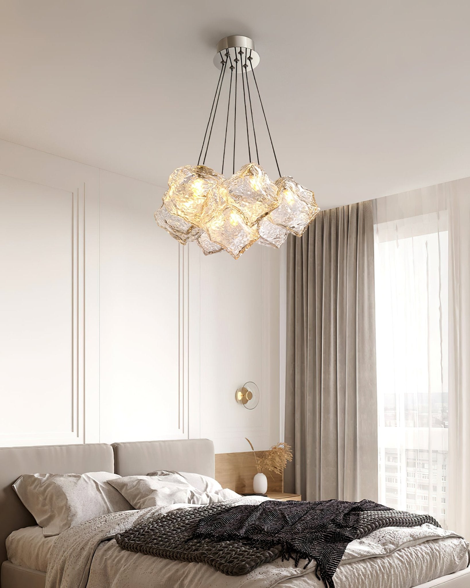 Aurora Chandelier Ice Sparkling-Neutral Decor