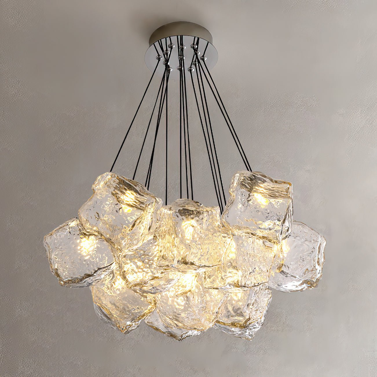 Aurora Chandelier Ice Sparkling-Neutral Decor