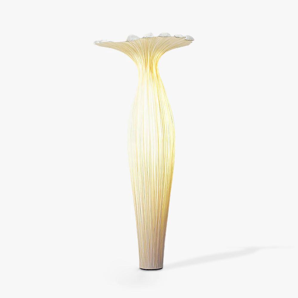 Zarinir Organic Fabric Floor Lamp-Neutral Decor