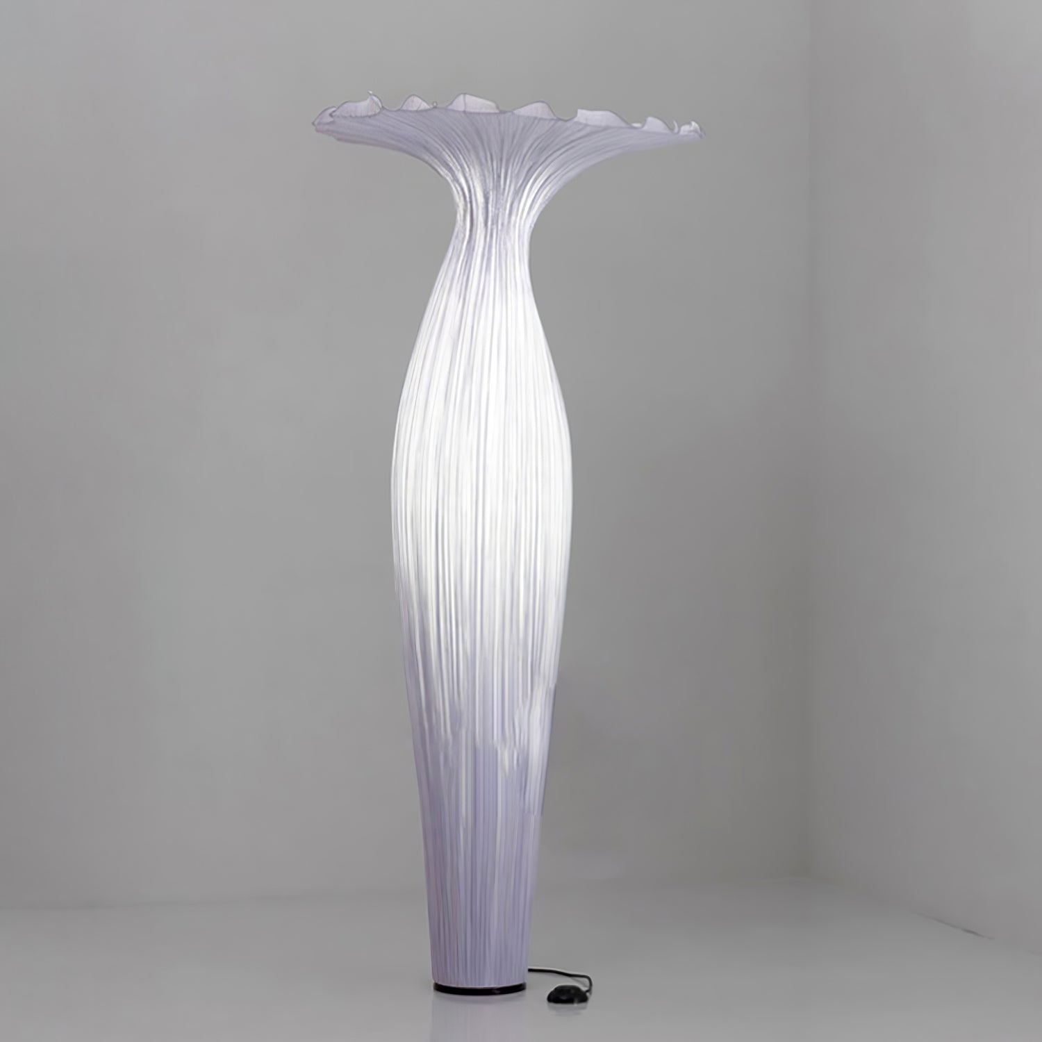 Zarinir Organic Fabric Floor Lamp-Neutral Decor