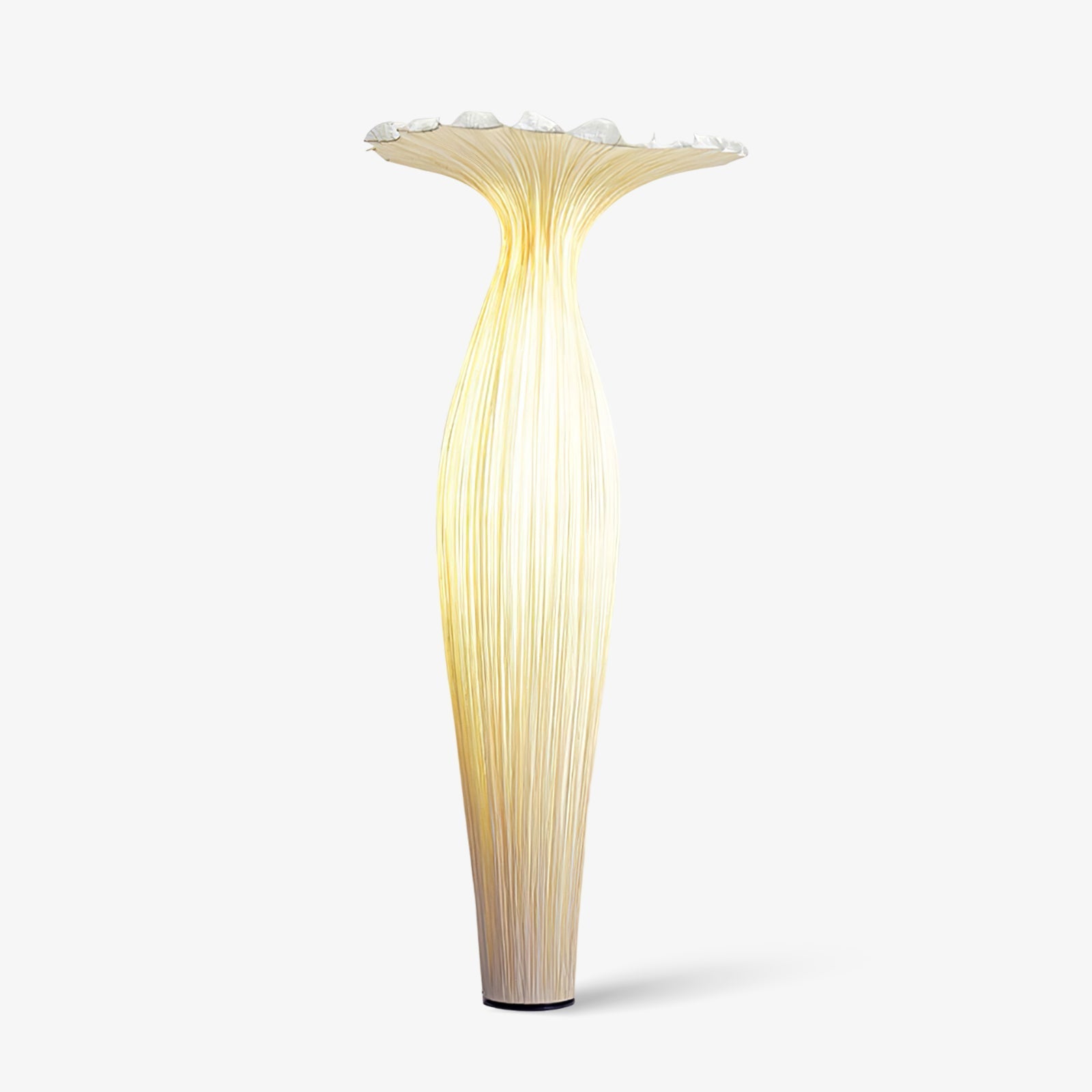 Zarinir Organic Fabric Floor Lamp-Neutral Decor