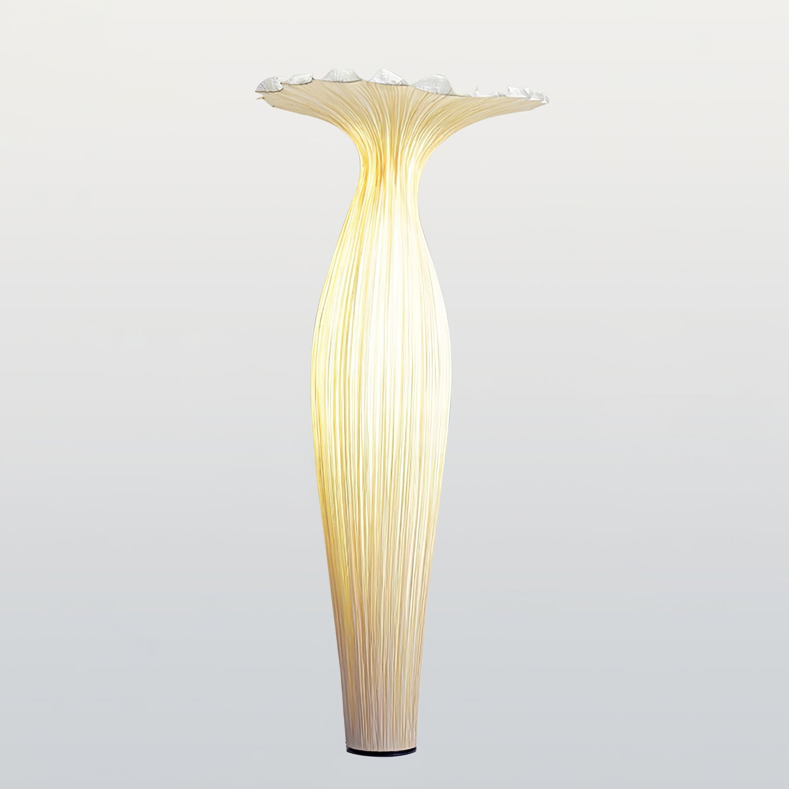 Zarinir Organic Fabric Floor Lamp-Neutral Decor