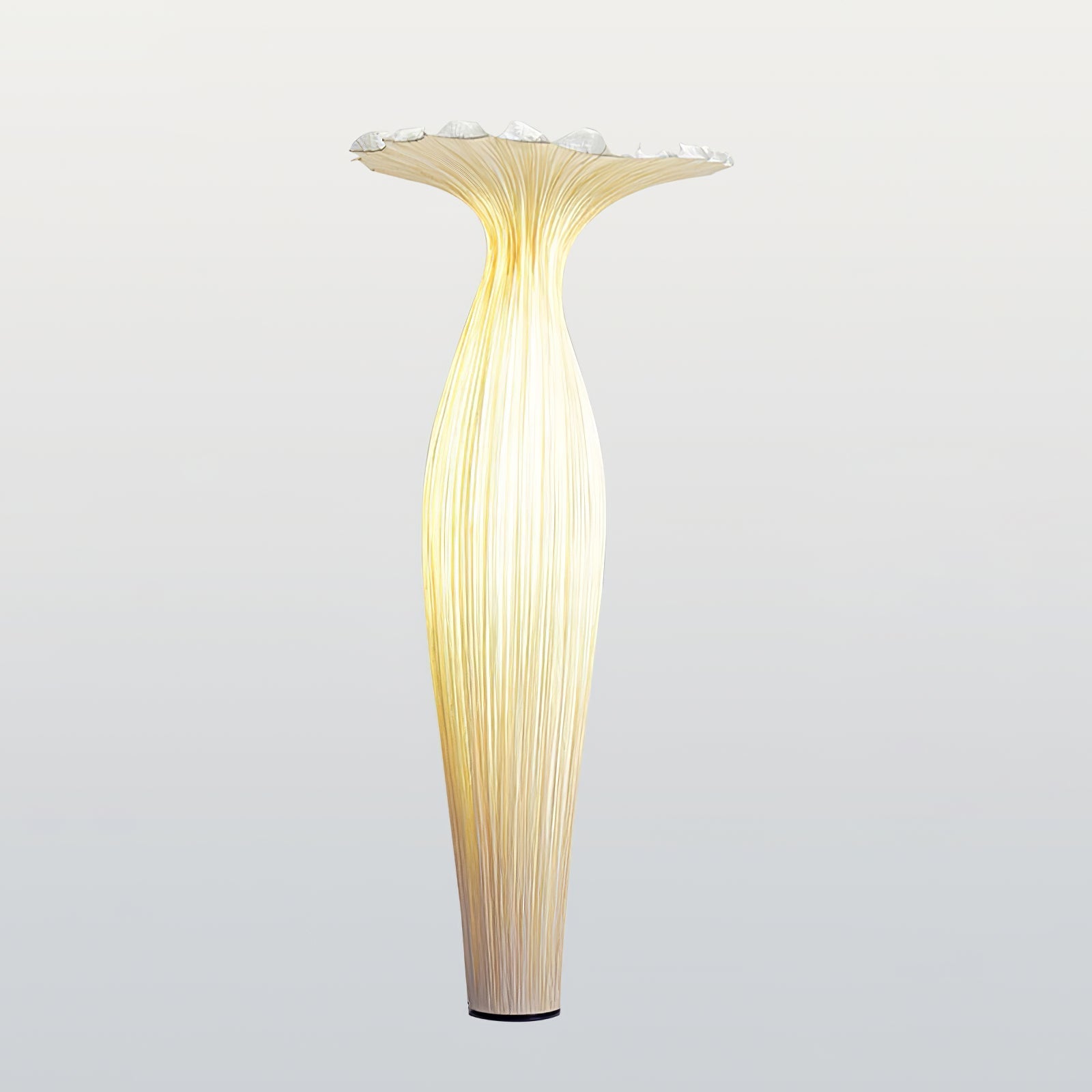 Zarinir Organic Fabric Floor Lamp-Neutral Decor