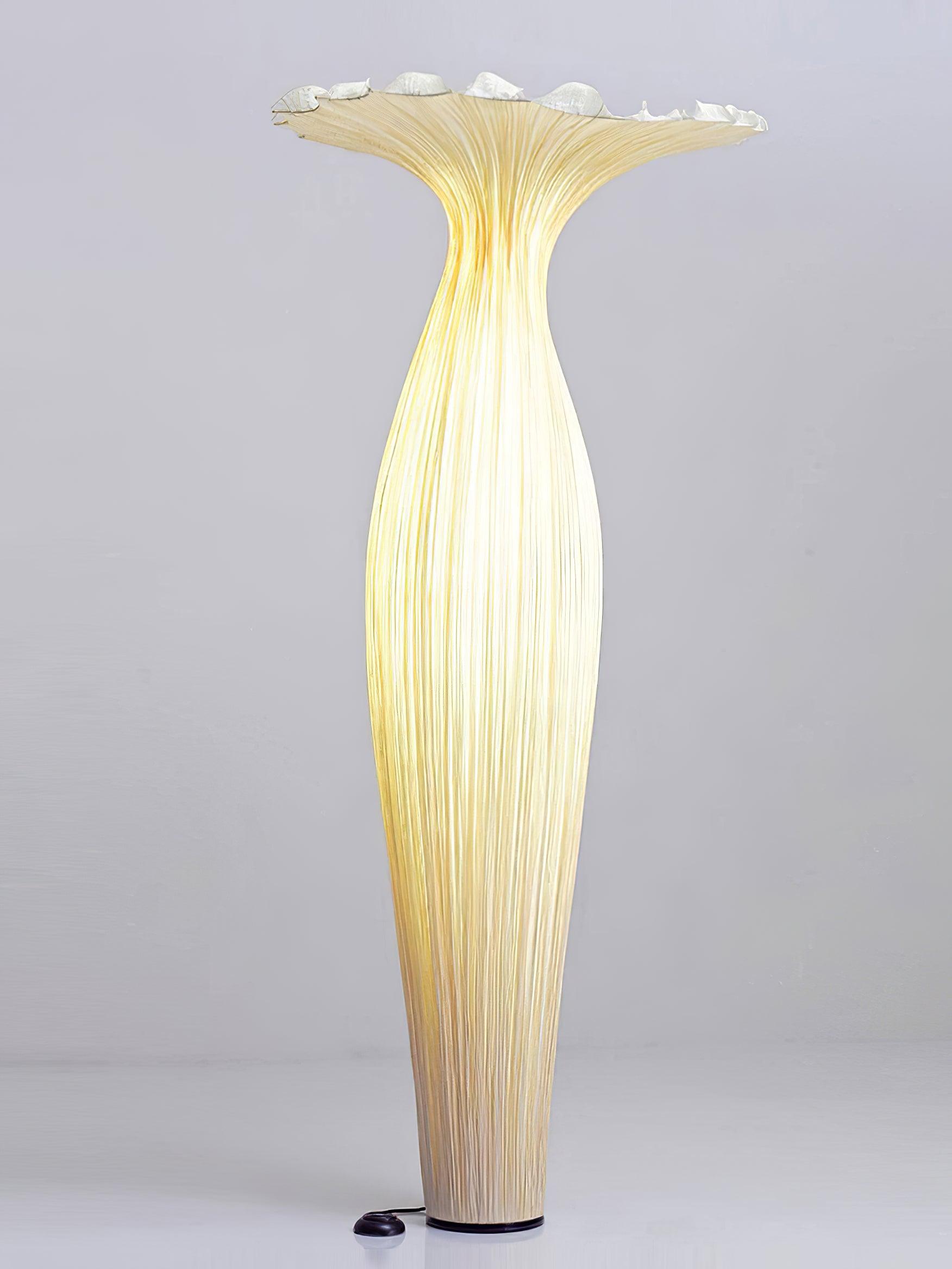 Zarinir Organic Fabric Floor Lamp-Neutral Decor