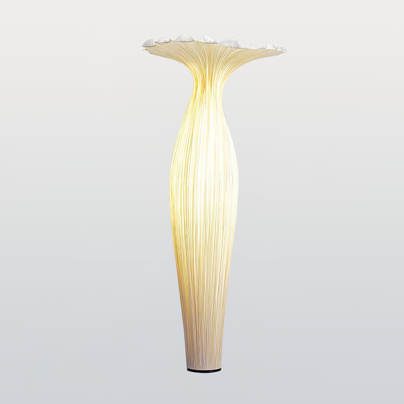 Zarinir Organic Fabric Floor Lamp-Neutral Decor
