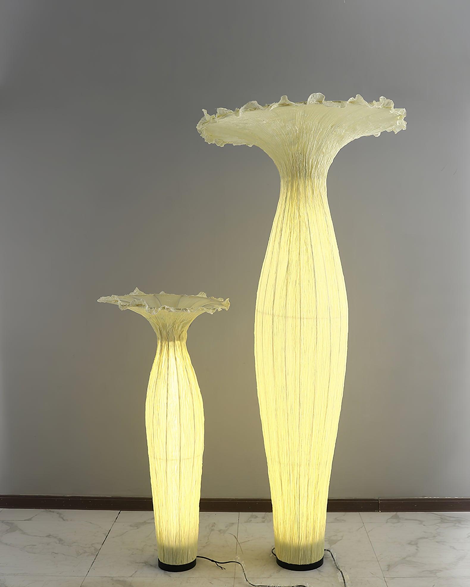Zarinir Organic Fabric Floor Lamp-Neutral Decor