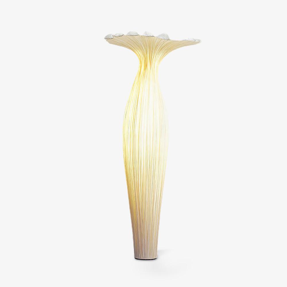 Zarinir Organic Fabric Floor Lamp-Neutral Decor