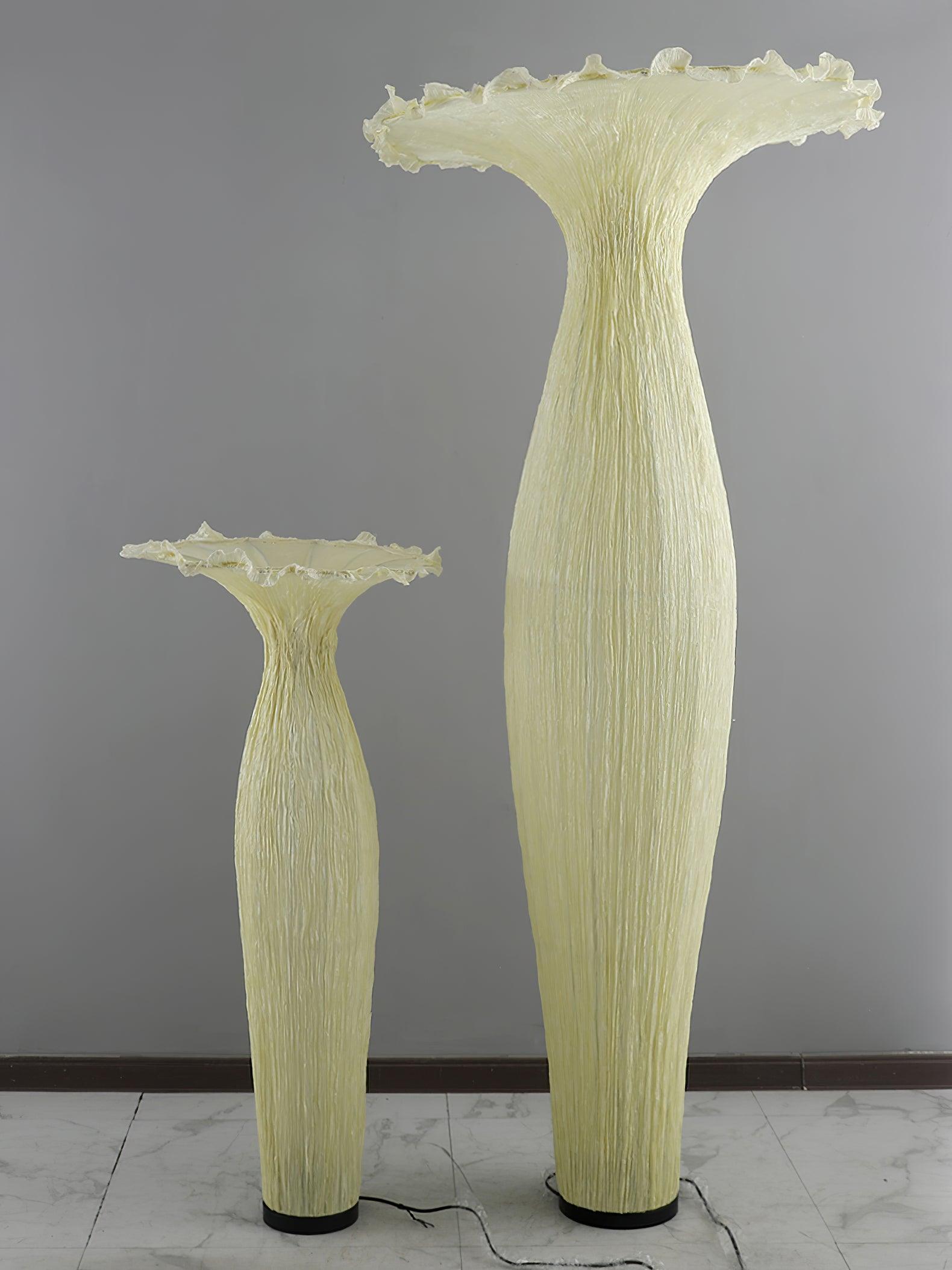 Zarinir Organic Fabric Floor Lamp-Neutral Decor