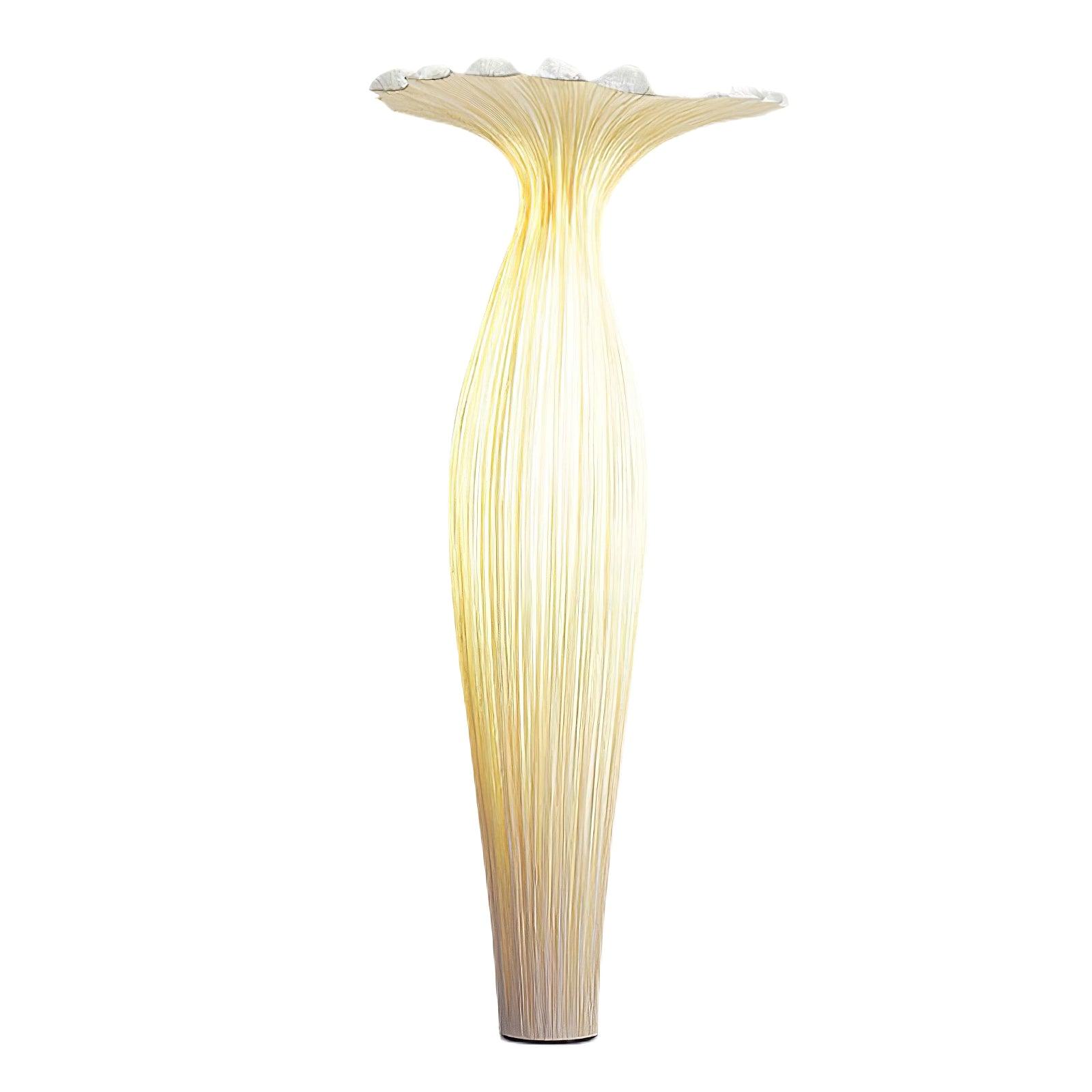 Zarinir Organic Fabric Floor Lamp-Neutral Decor