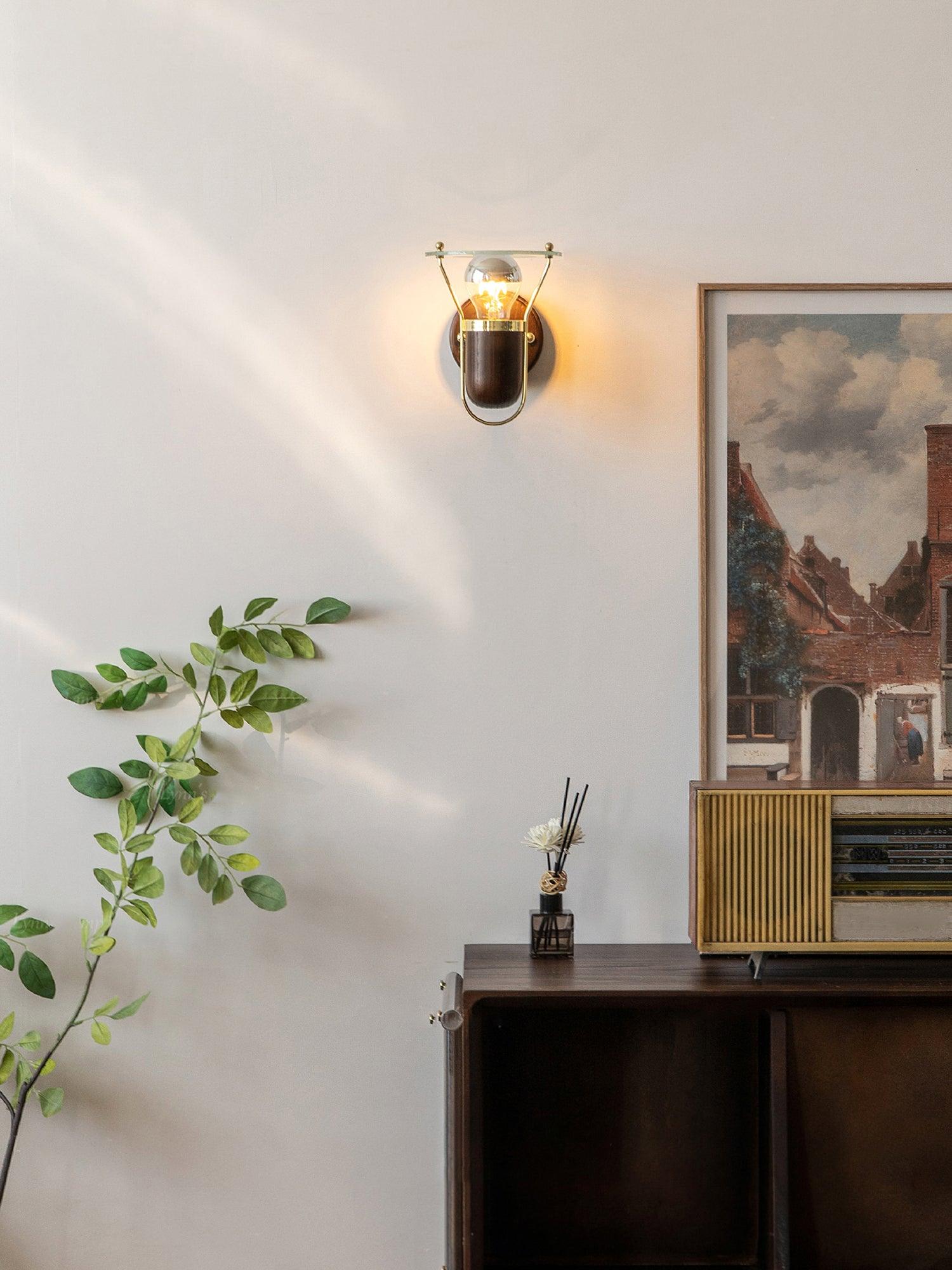 Rave Wood Retro Wall Light-Neutral Decor