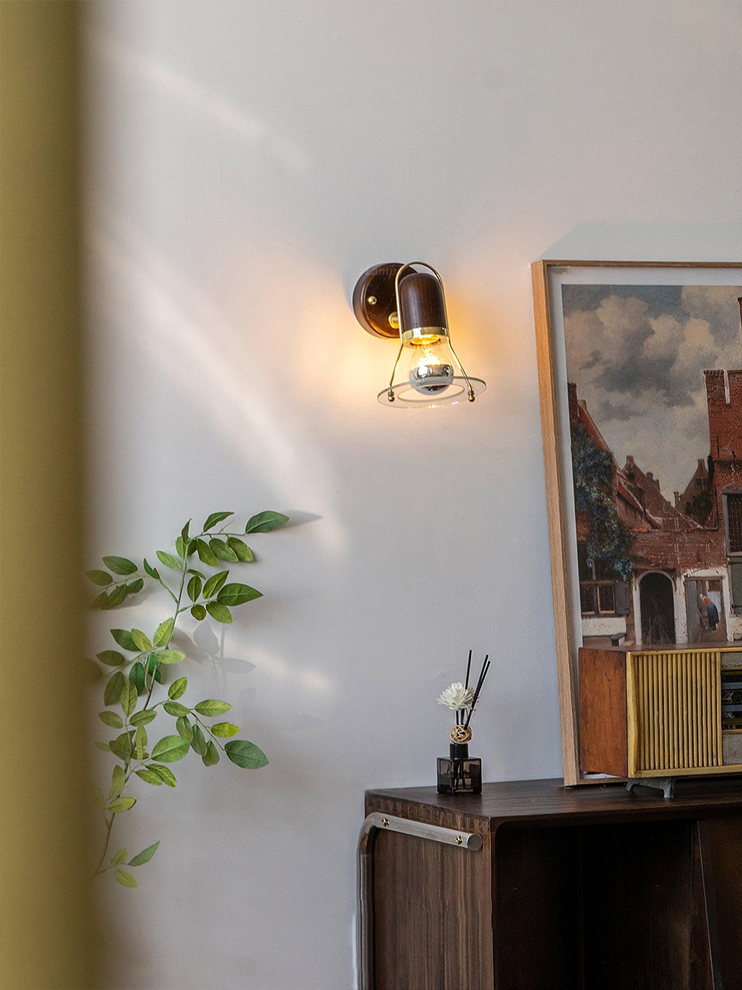 Rave Wood Retro Wall Light-Neutral Decor