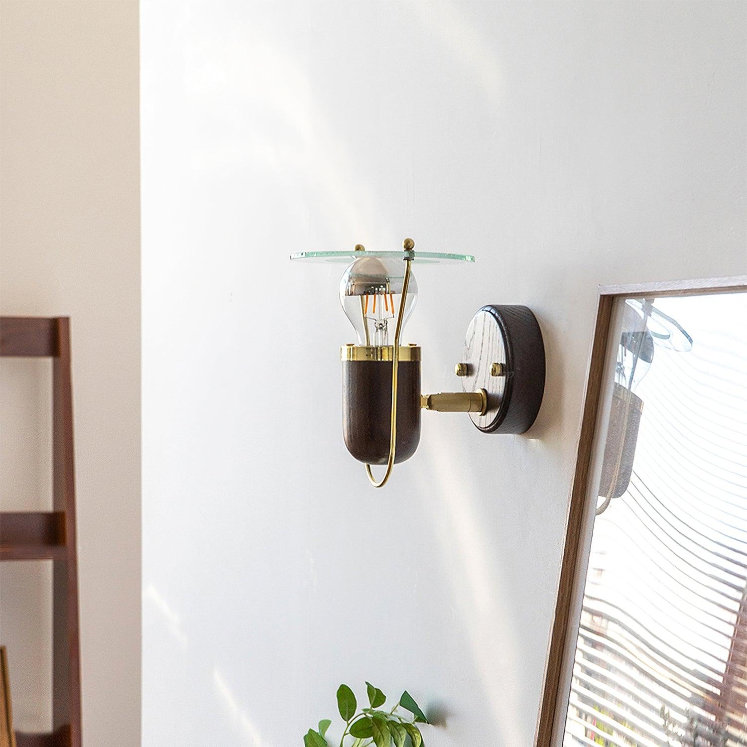 Rave Wood Retro Wall Light-Neutral Decor