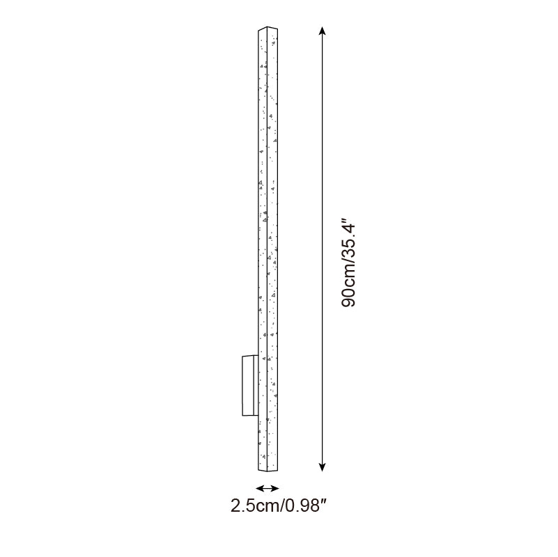 Corvella Wall Lamp Slim Linear Travertine Minimalist-Neutral Decor