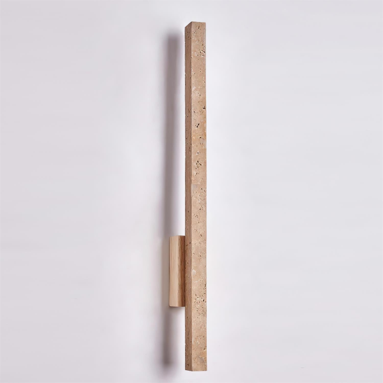 Corvella Wall Lamp Slim Linear Travertine Minimalist-Neutral Decor