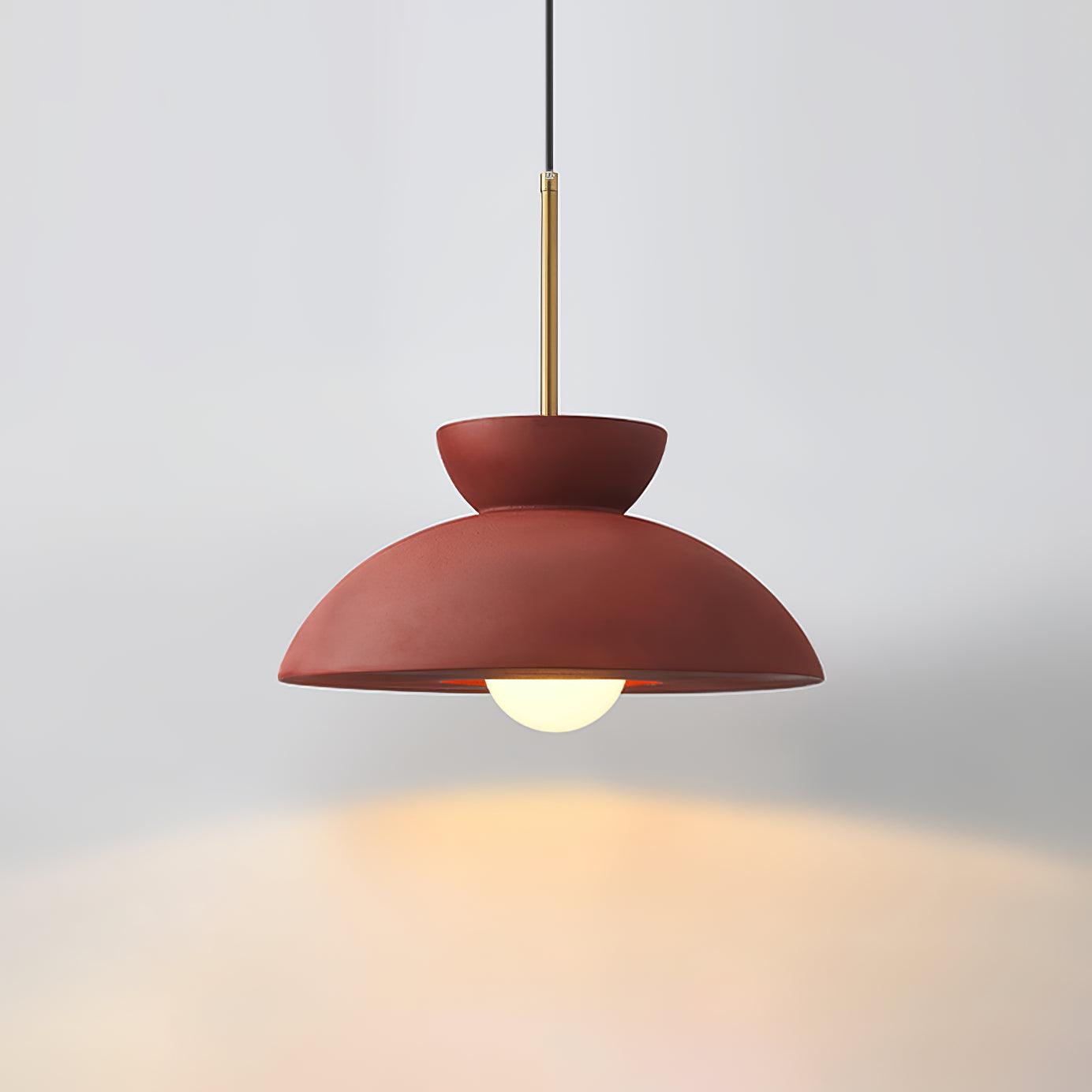 Vlorael Resin Industrial Pendant Lamp-Neutral Decor