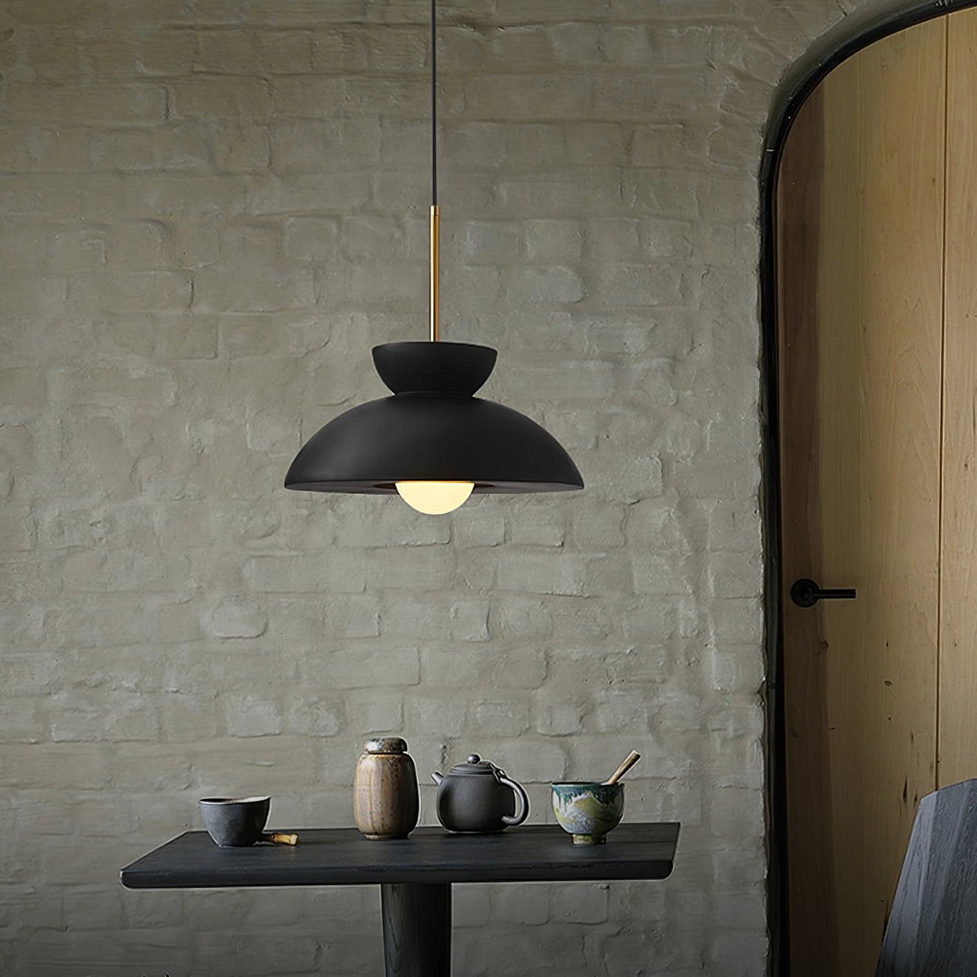 Vlorael Resin Industrial Pendant Lamp-Neutral Decor