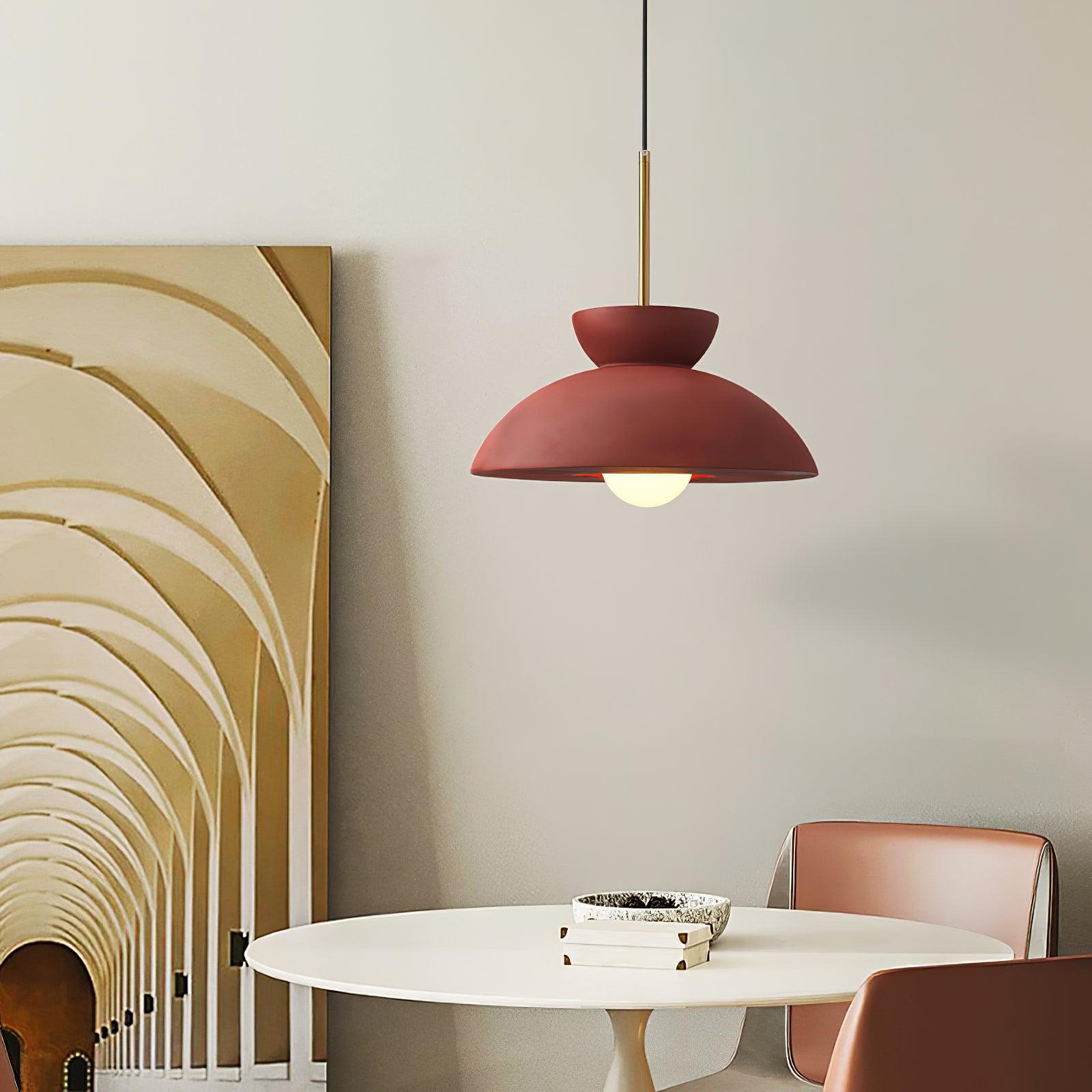 Vlorael Resin Industrial Pendant Lamp-Neutral Decor
