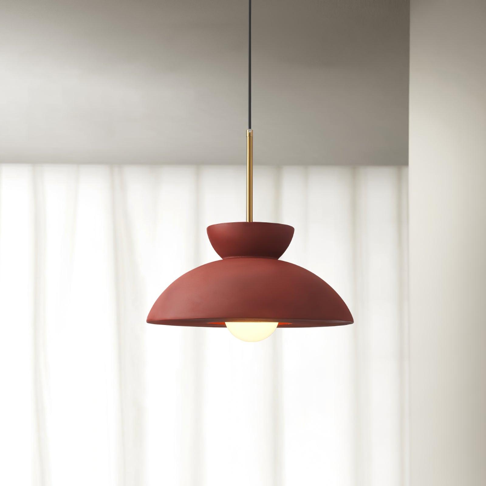 Vlorael Resin Industrial Pendant Lamp-Neutral Decor