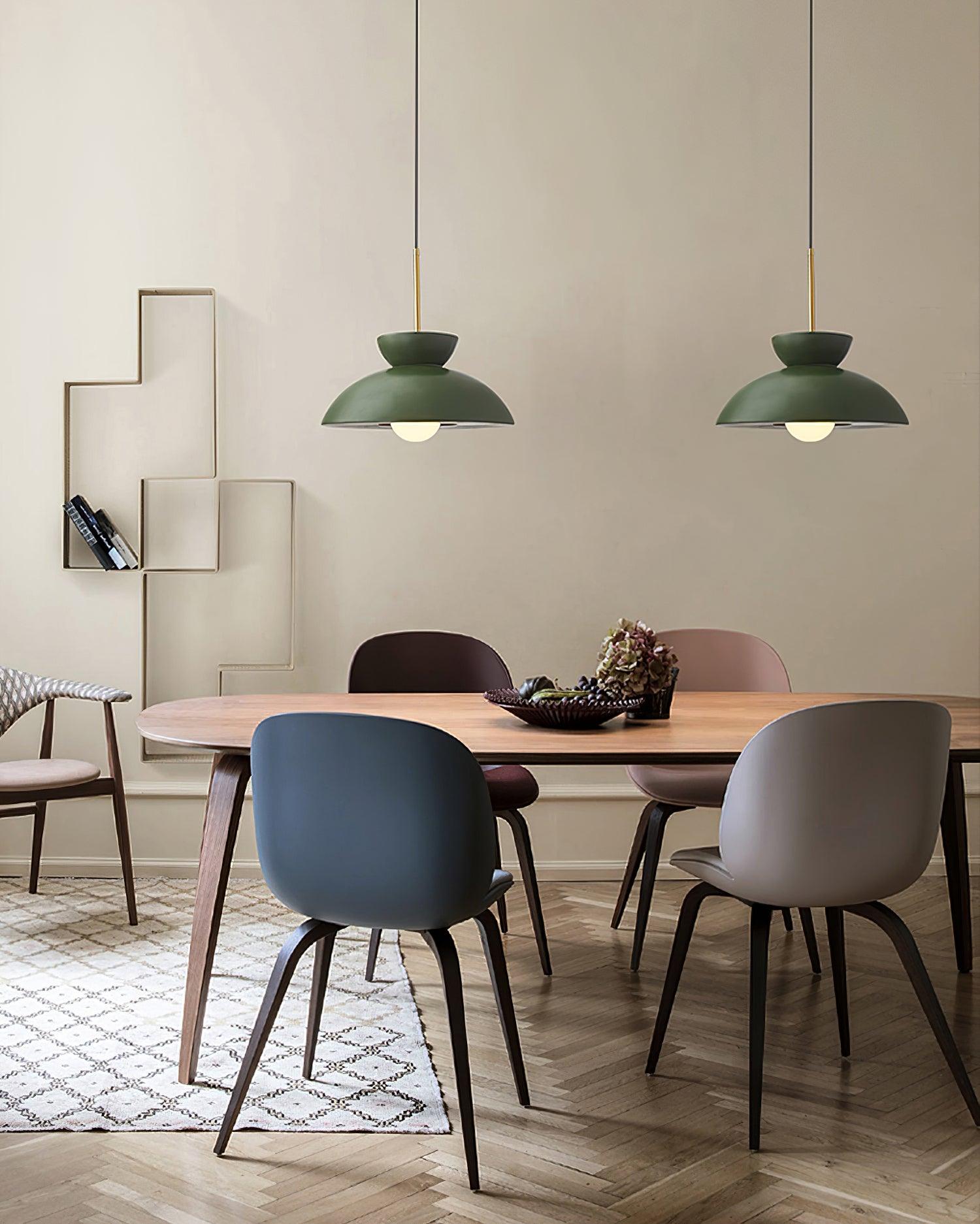 Vlorael Resin Industrial Pendant Lamp-Neutral Decor