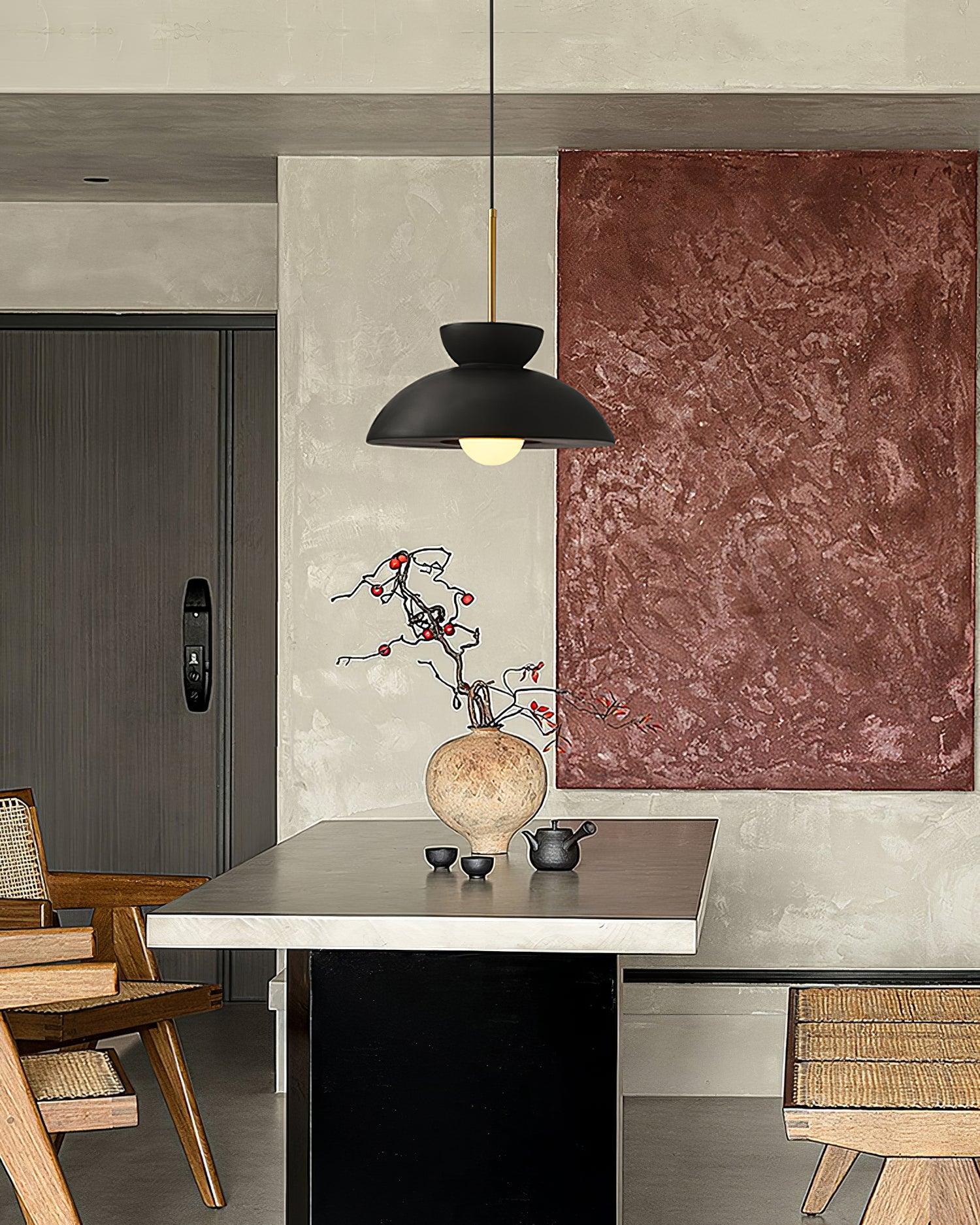 Vlorael Resin Industrial Pendant Lamp-Neutral Decor