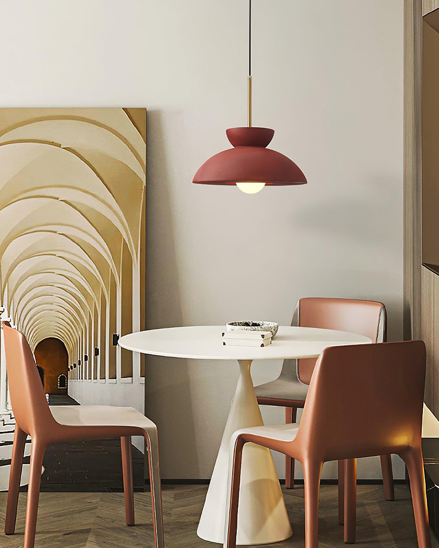 Vlorael Resin Industrial Pendant Lamp-Neutral Decor