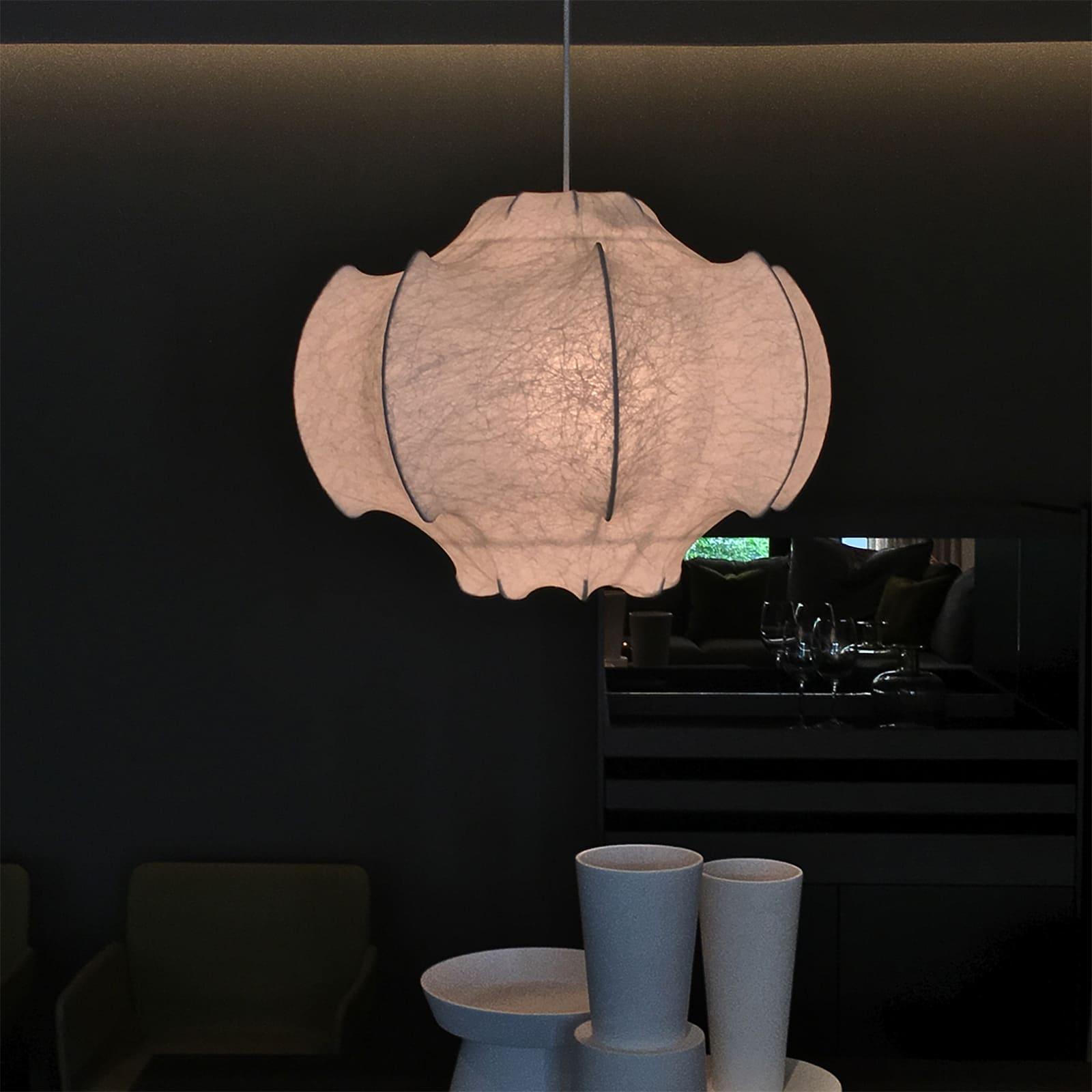 Lotus Minimalist Silk Pendant Lamp-Neutral Decor