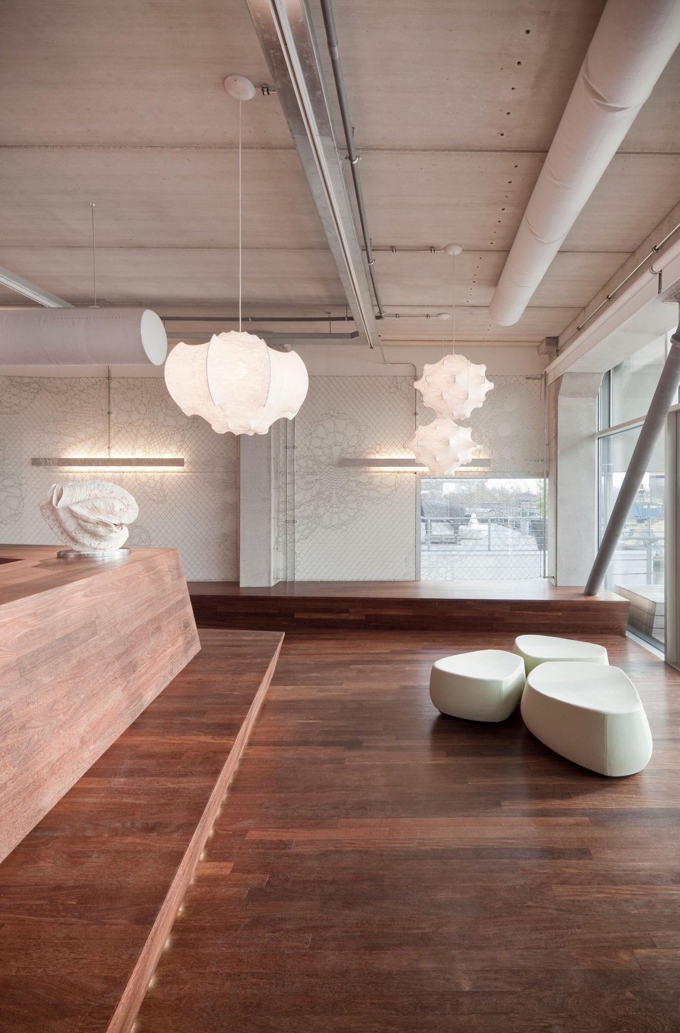 Lotus Minimalist Silk Pendant Lamp-Neutral Decor