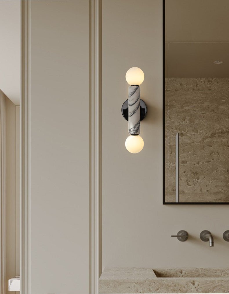 Obelisk Orb Sconce-Neutral Decor