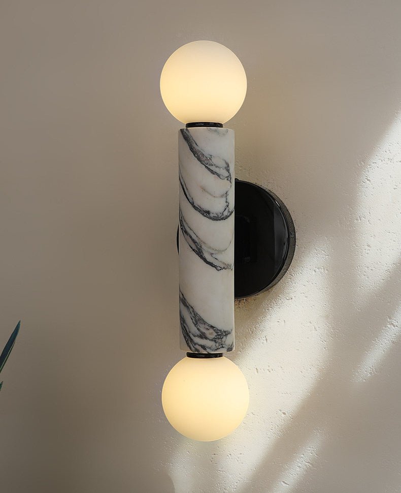 Obelisk Orb Sconce-Neutral Decor
