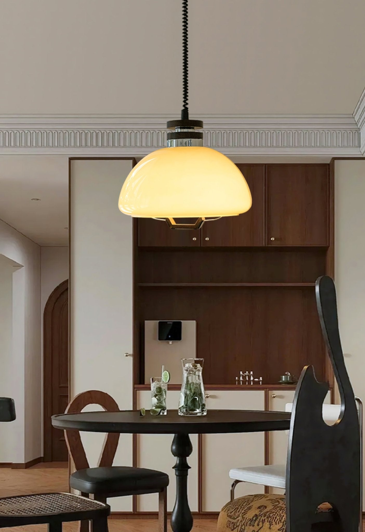 Avvinel Nordic Art Pudding Wood Pendant Light-Neutral Decor