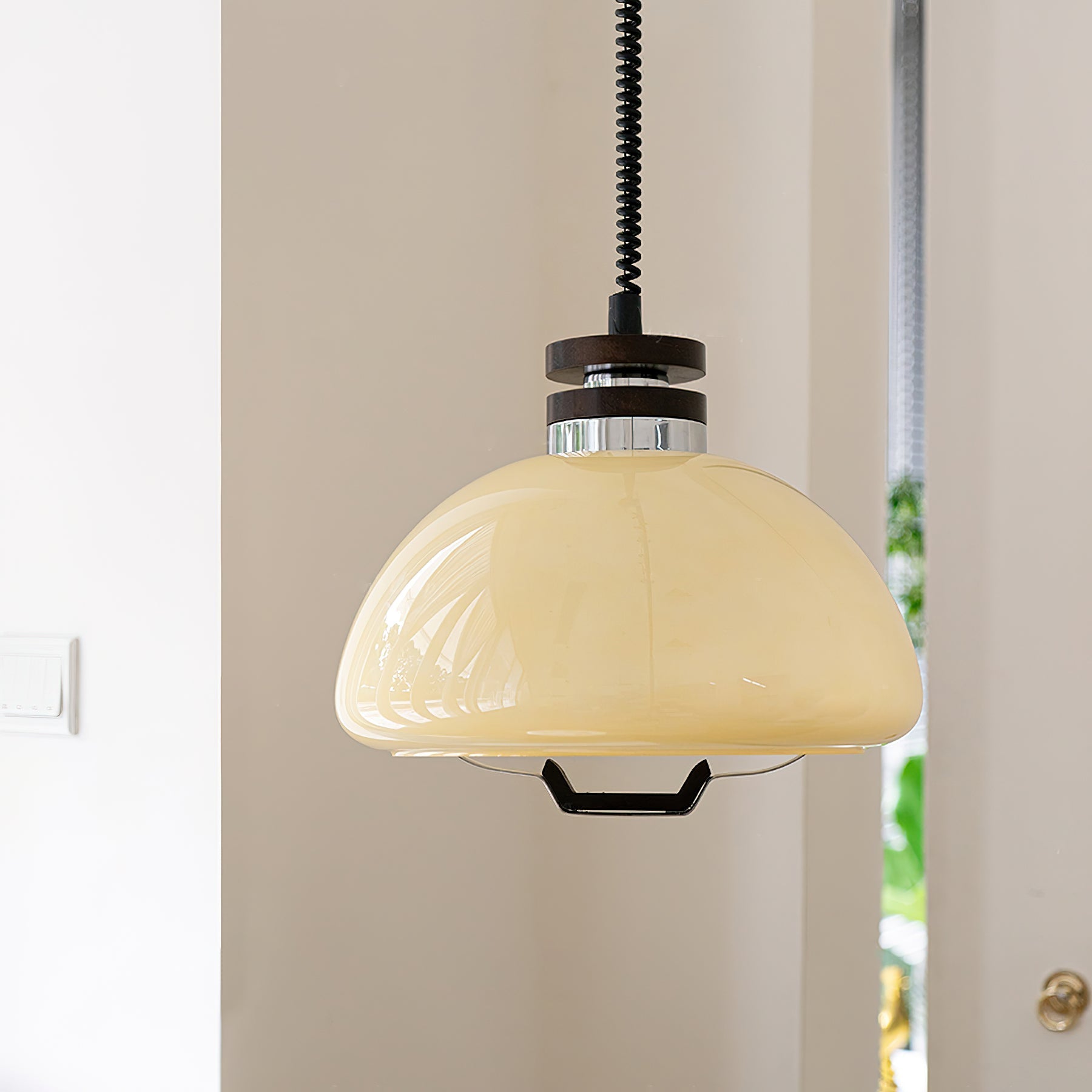 Avvinel Nordic Art Pudding Wood Pendant Light-Neutral Decor
