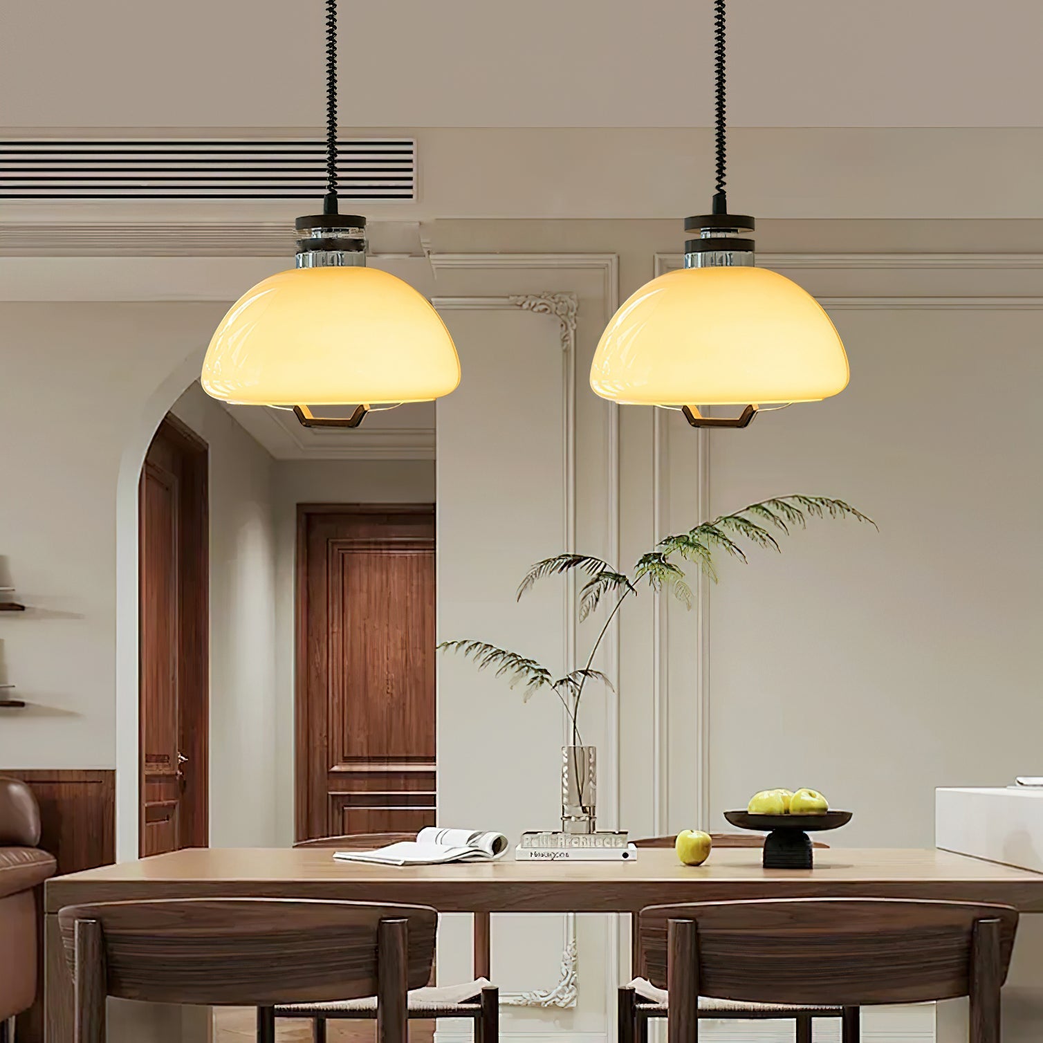 Avvinel Nordic Art Pudding Wood Pendant Light-Neutral Decor