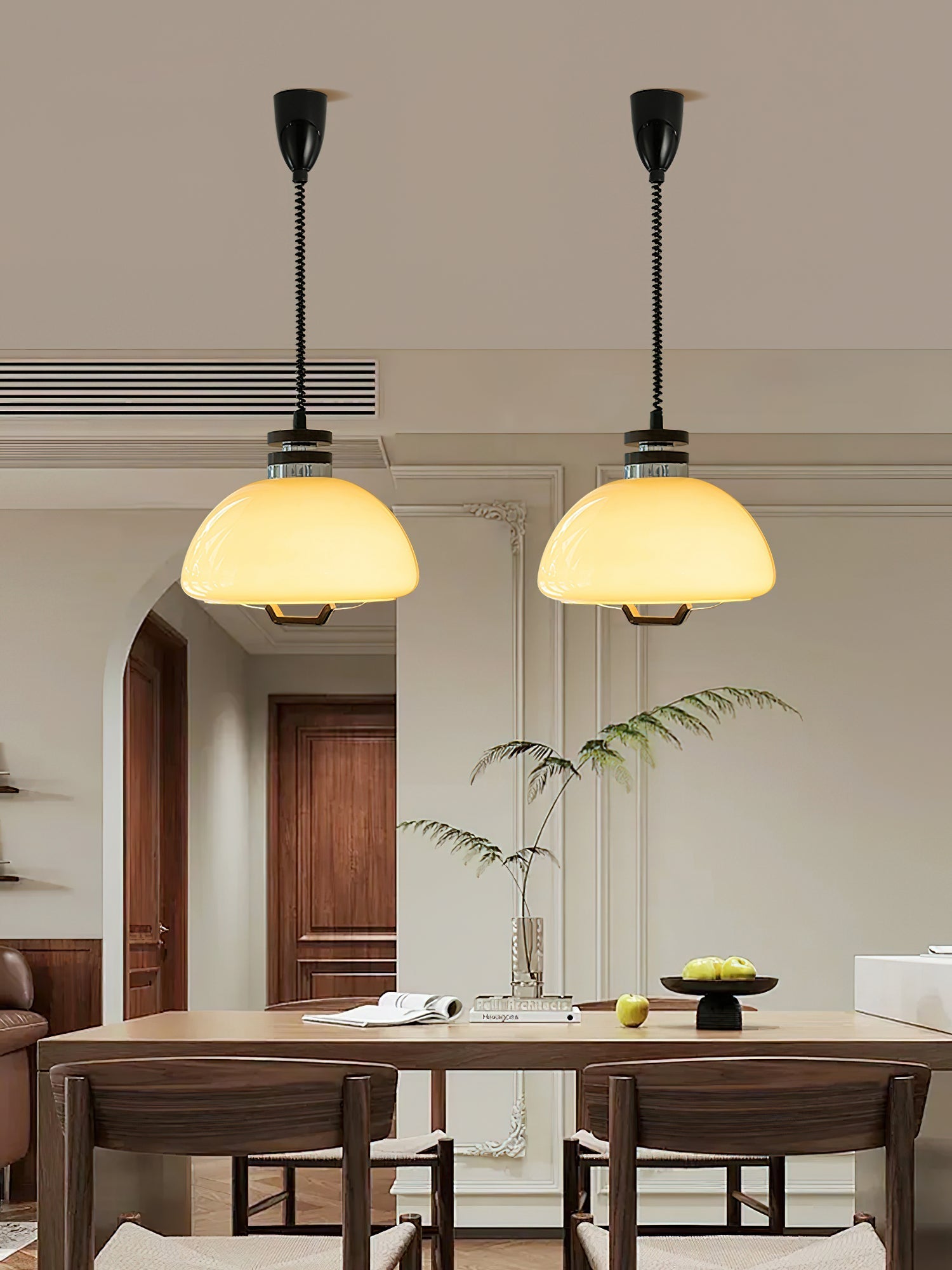 Avvinel Nordic Art Pudding Wood Pendant Light-Neutral Decor