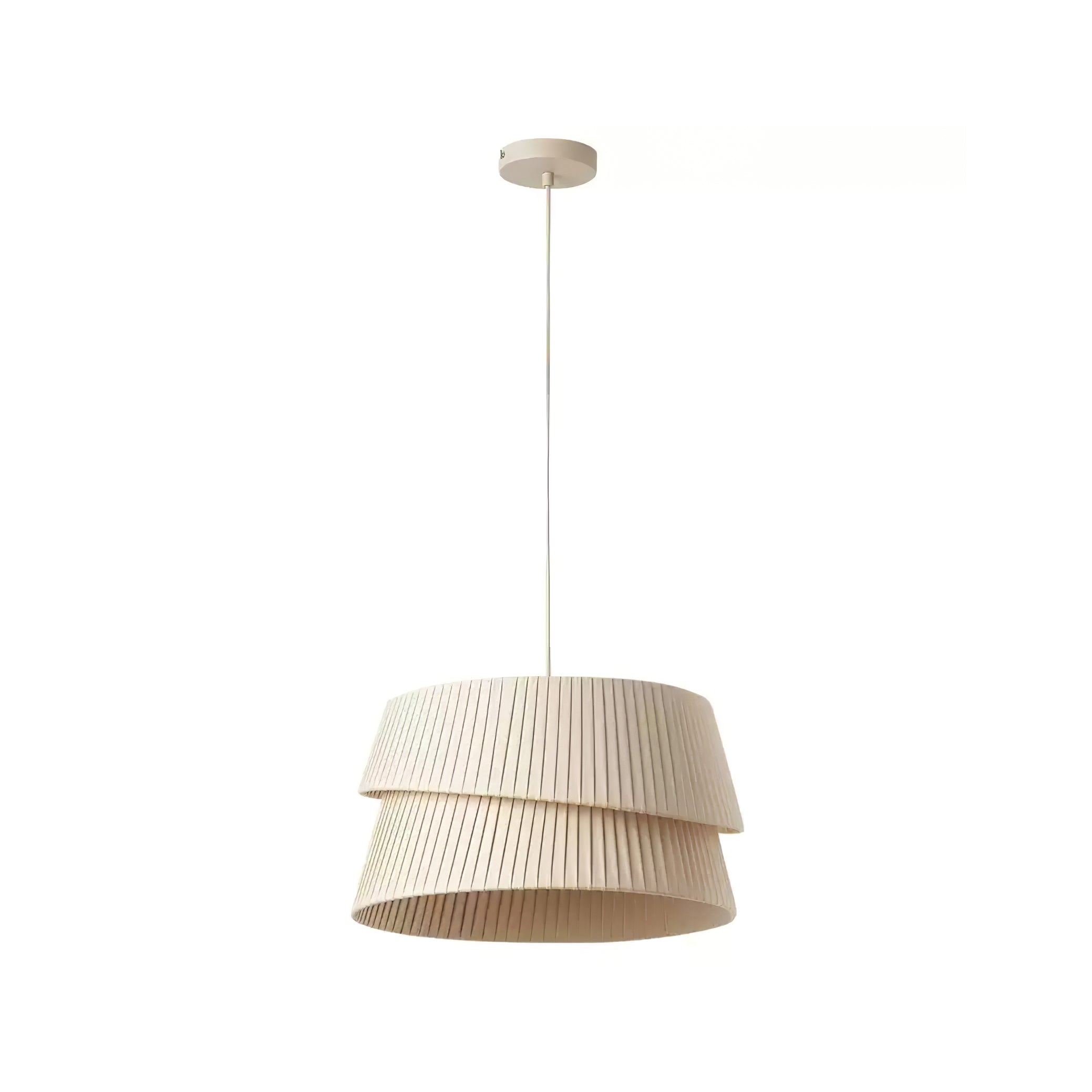 Ilira PremiumElegance Twist Fabric Pendant Lamp-Neutral Decor