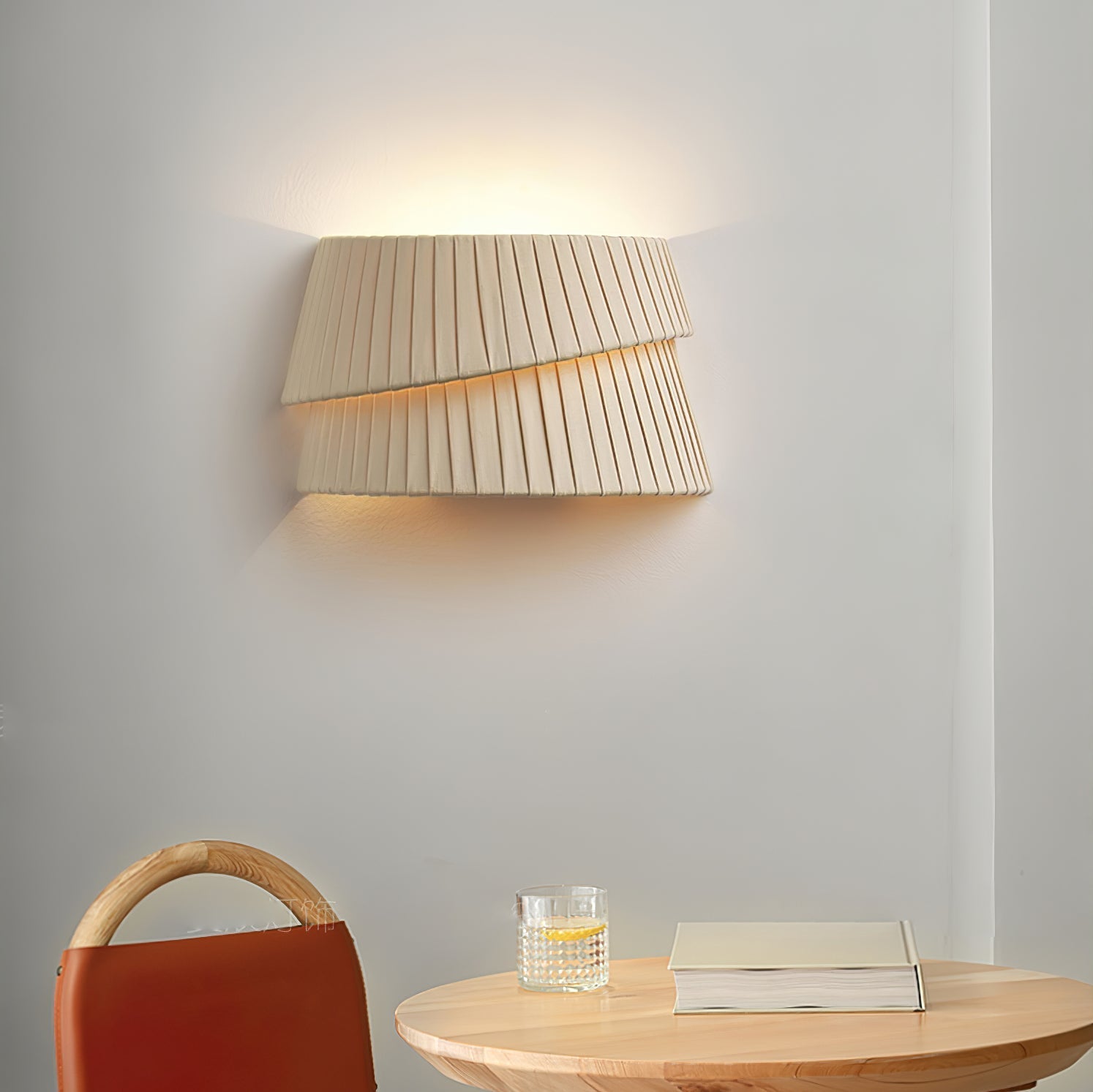 Cevelarae Premium Nordic Art Twist Fabric Wall Lamp-Neutral Decor