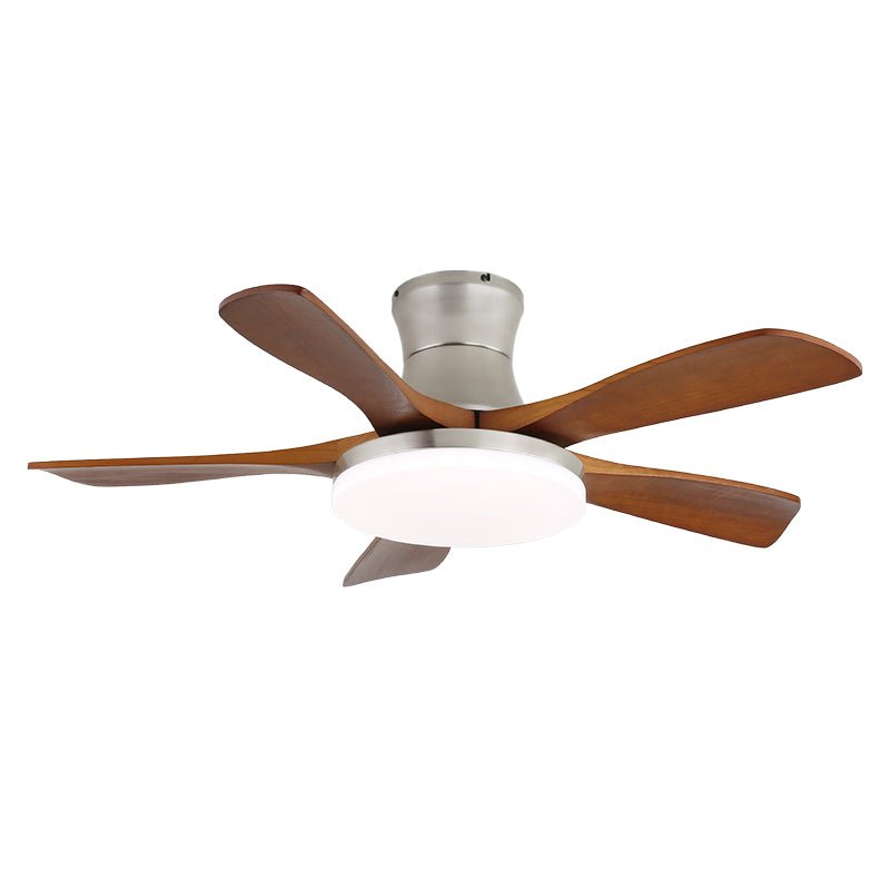 Elara Modern Brass Wood Ceiling Fan Light-Neutral Decor