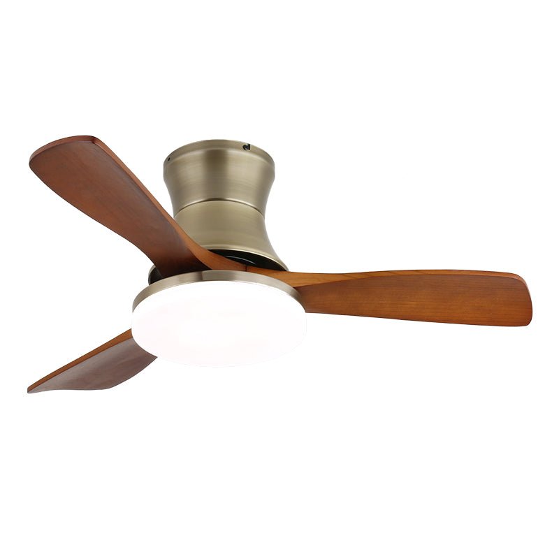 Elara Modern Brass Wood Ceiling Fan Light-Neutral Decor