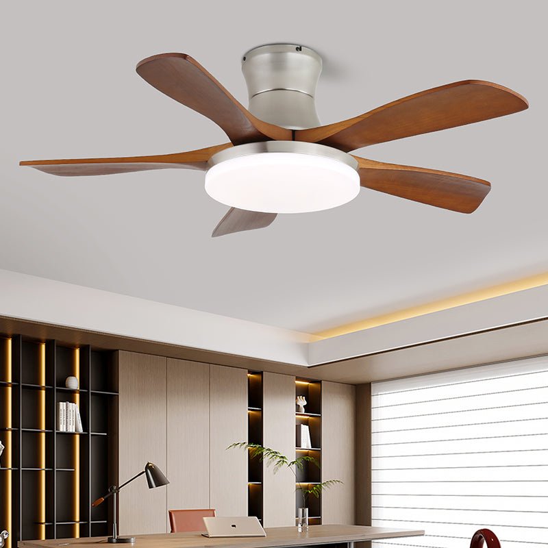 Elara Modern Brass Wood Ceiling Fan Light-Neutral Decor
