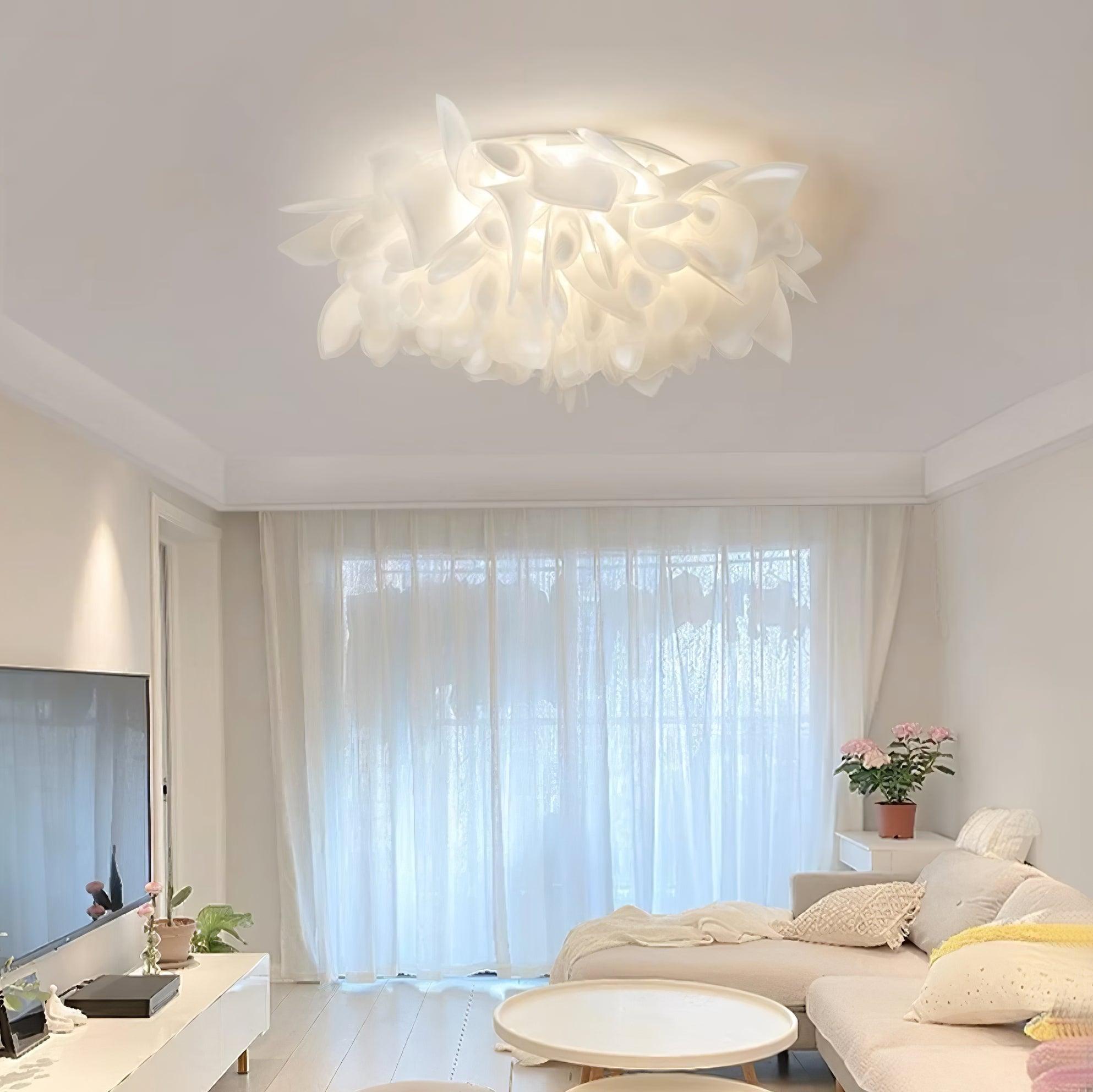 Ceiling Lamp Sculpted Petal Cluster Artistic Modern Statement