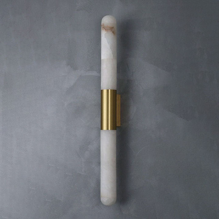 Korin Line Alabaster Tube Wall Sconce