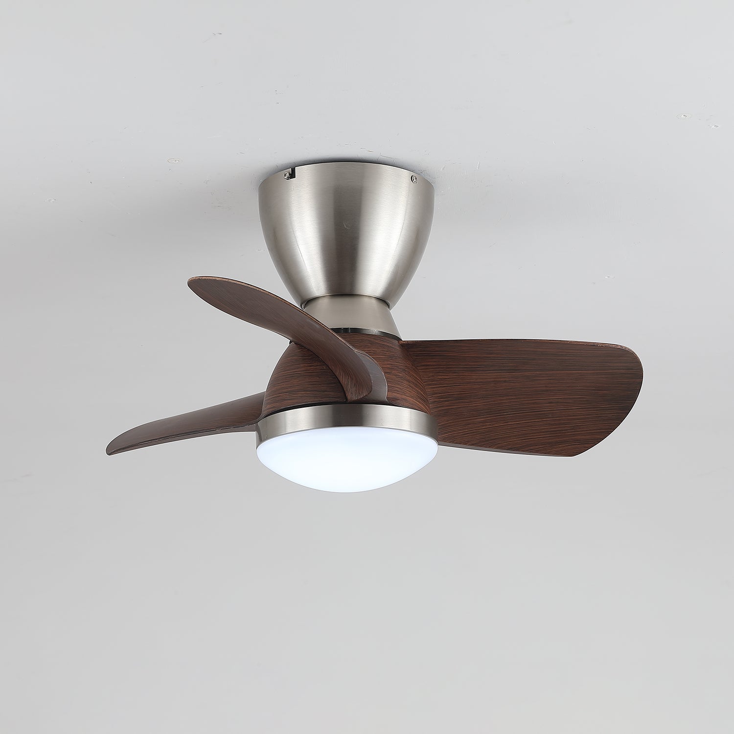 Elora Minimalist Brass Wood Ceiling Fan Light-Neutral Decor