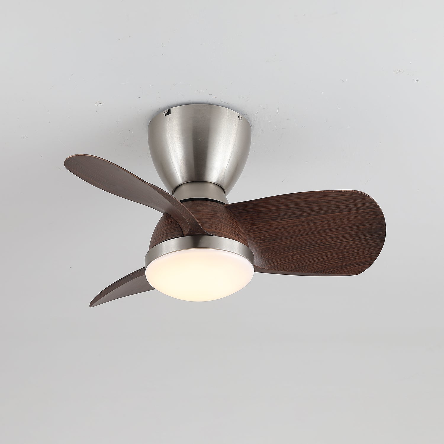 Elora Minimalist Brass Wood Ceiling Fan Light-Neutral Decor