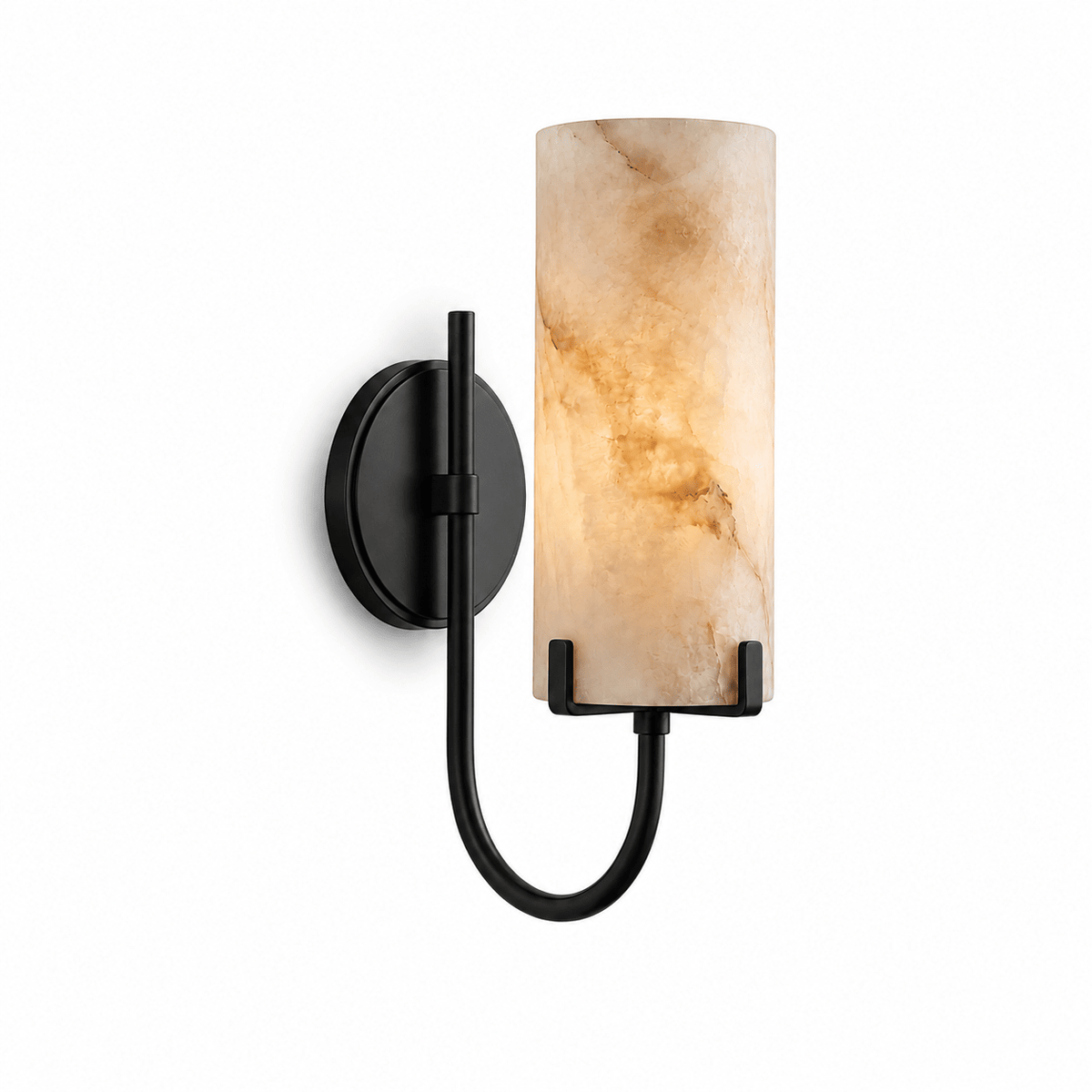 Garnwick Alabaster Loop Wall Sconce