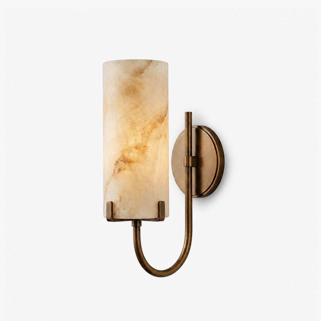 Garnwick Alabaster Loop Wall Sconce